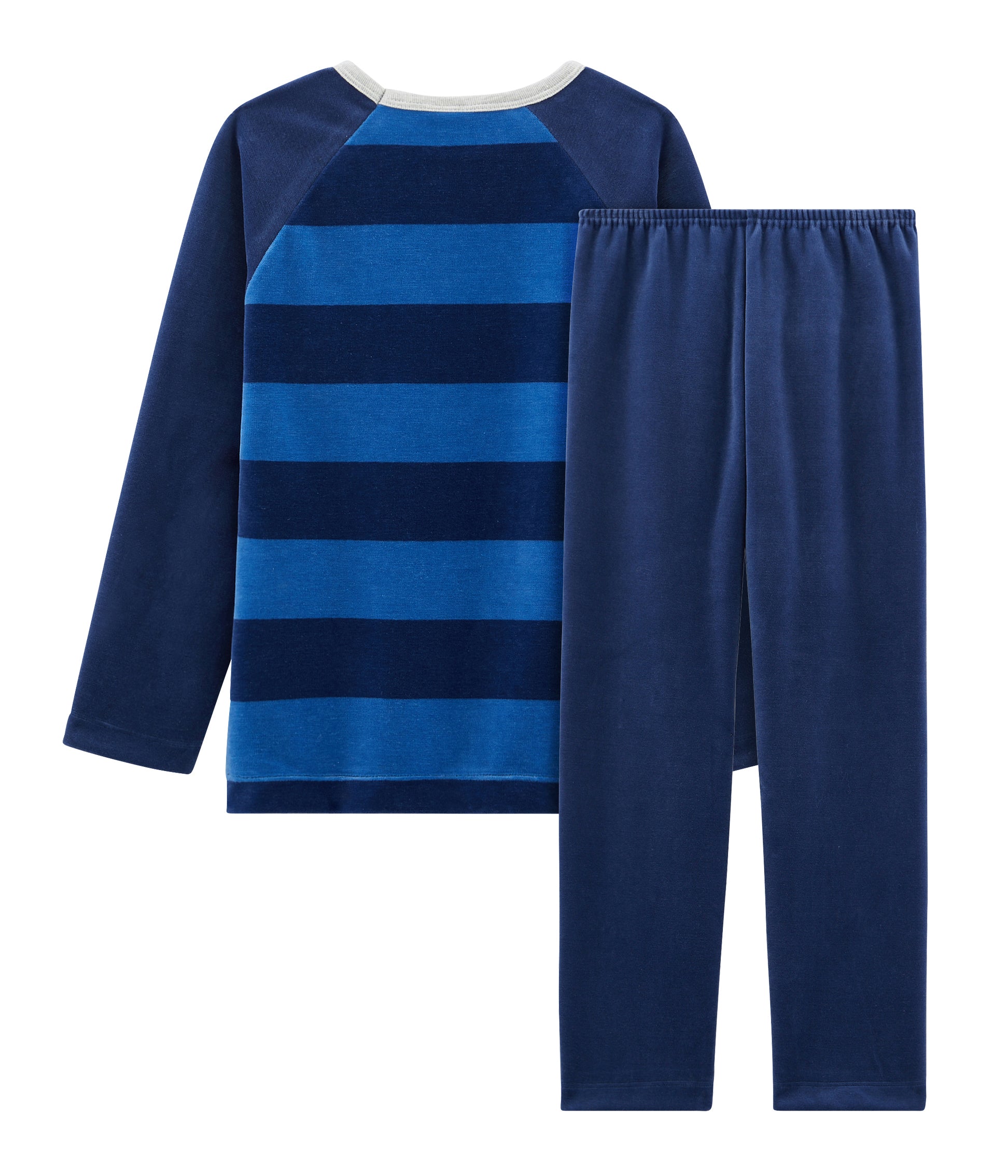 Boys Blue Printed Cotton Nightwear