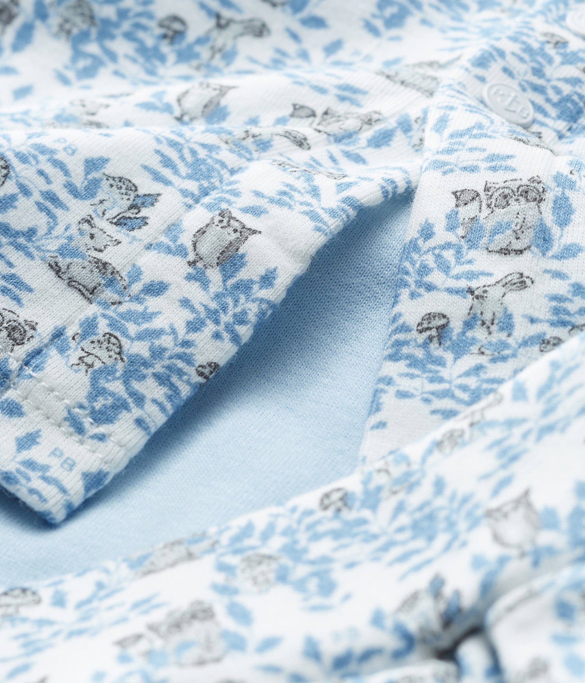 Baby Boys Blue Cotton Sets