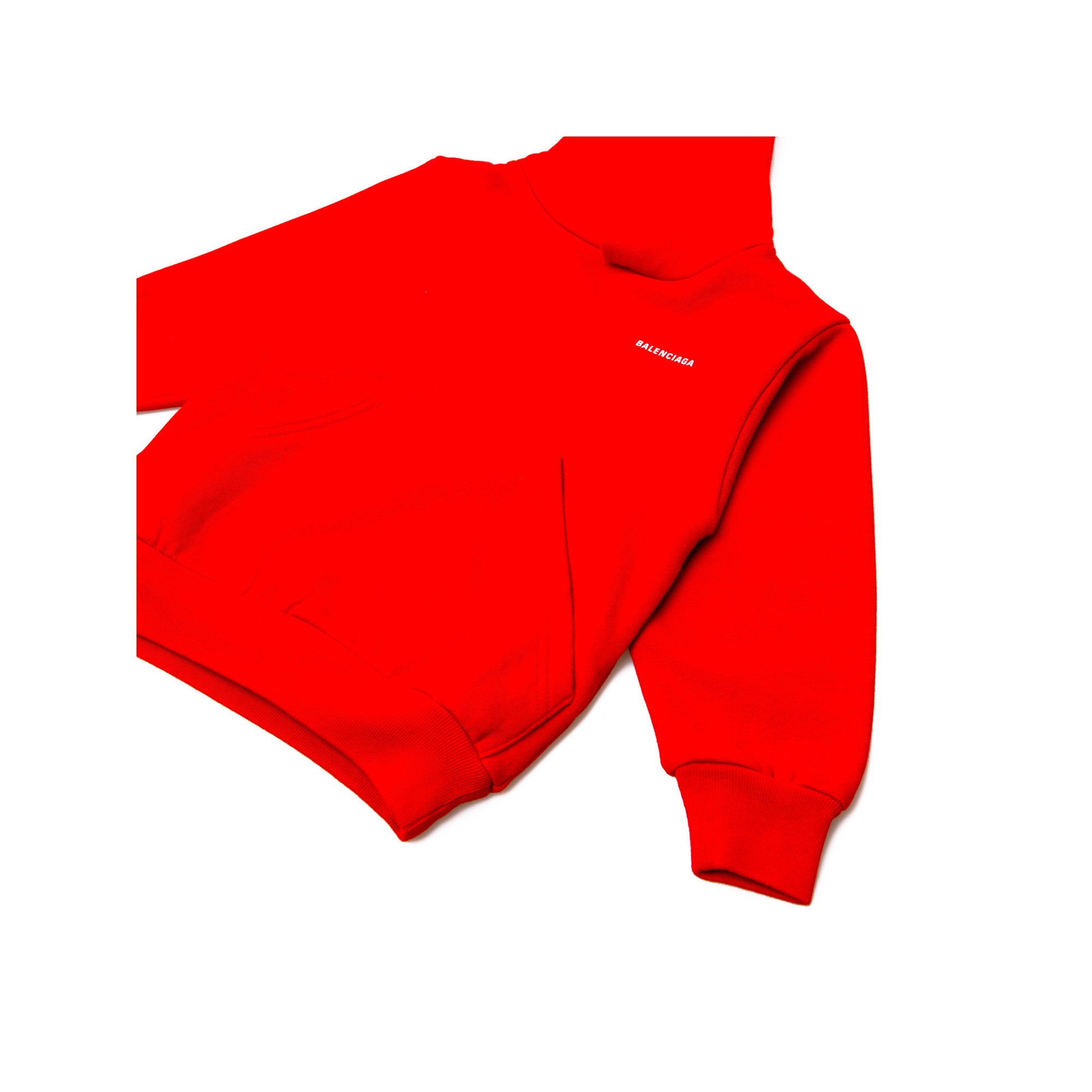 Boys & Girls Red Logo Cotton Sweatshirt