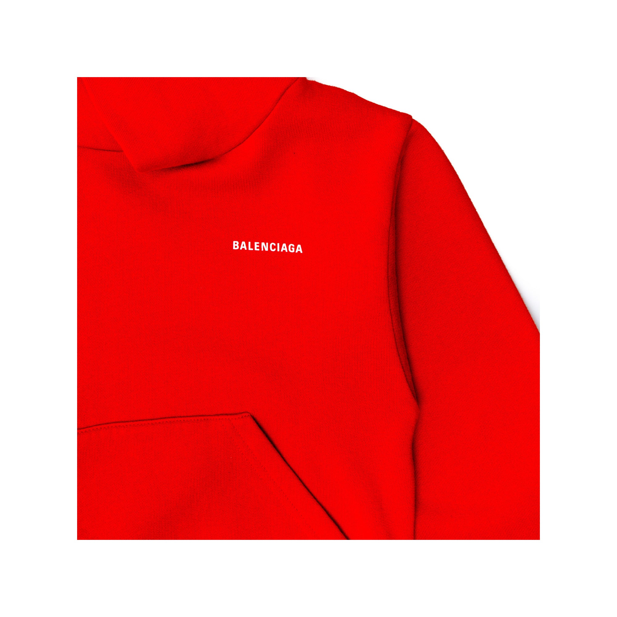 Boys & Girls Red Logo Cotton Sweatshirt