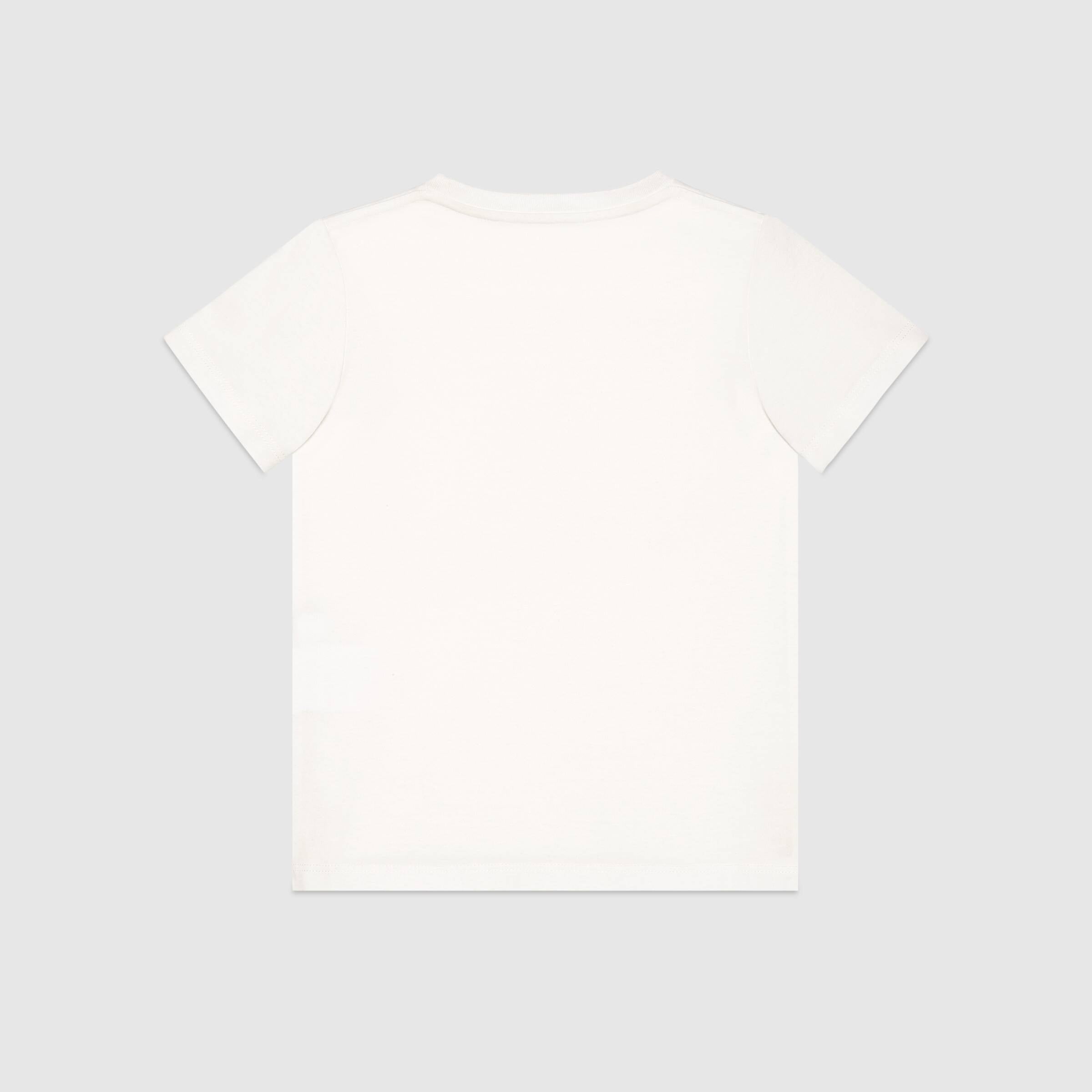 Boys & Girls White Logo Cotton T-Shirt