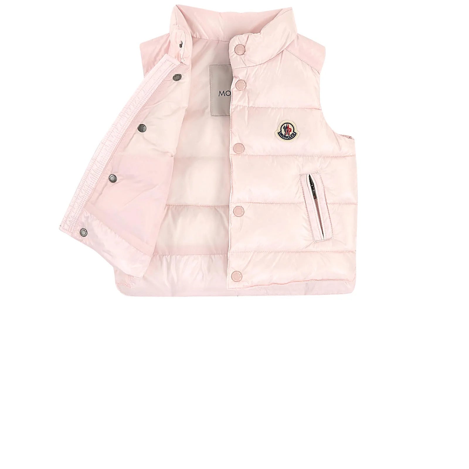 Baby Boys & Girls Light Pink "Bernard" Padded Down Vest