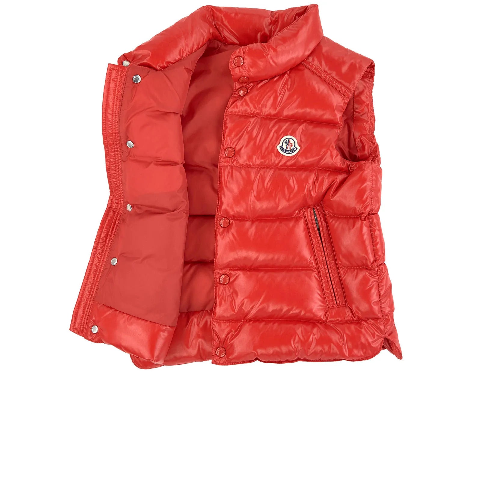 Boys Red "TIB" Padded Down Vest