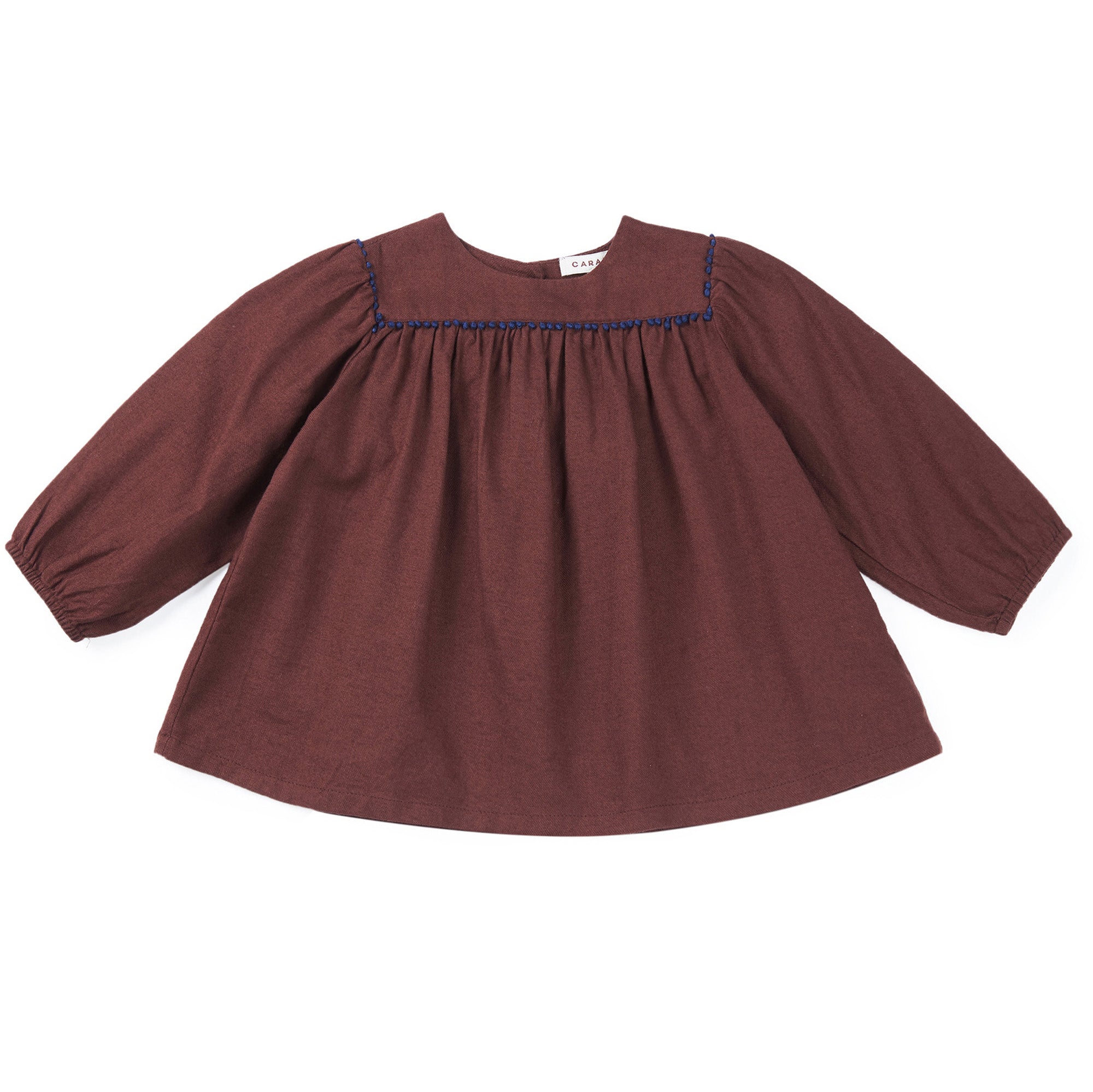 Baby Girls Chocolate Cotton Blouse