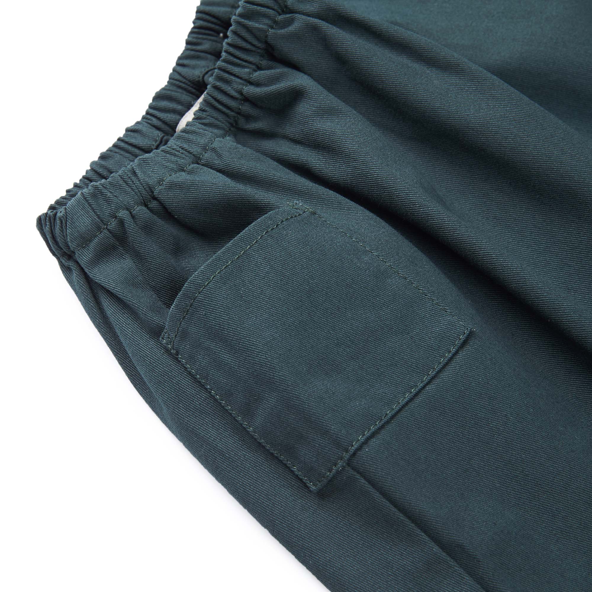 Baby Boys & Girls Dark Grey Cotton Trousers