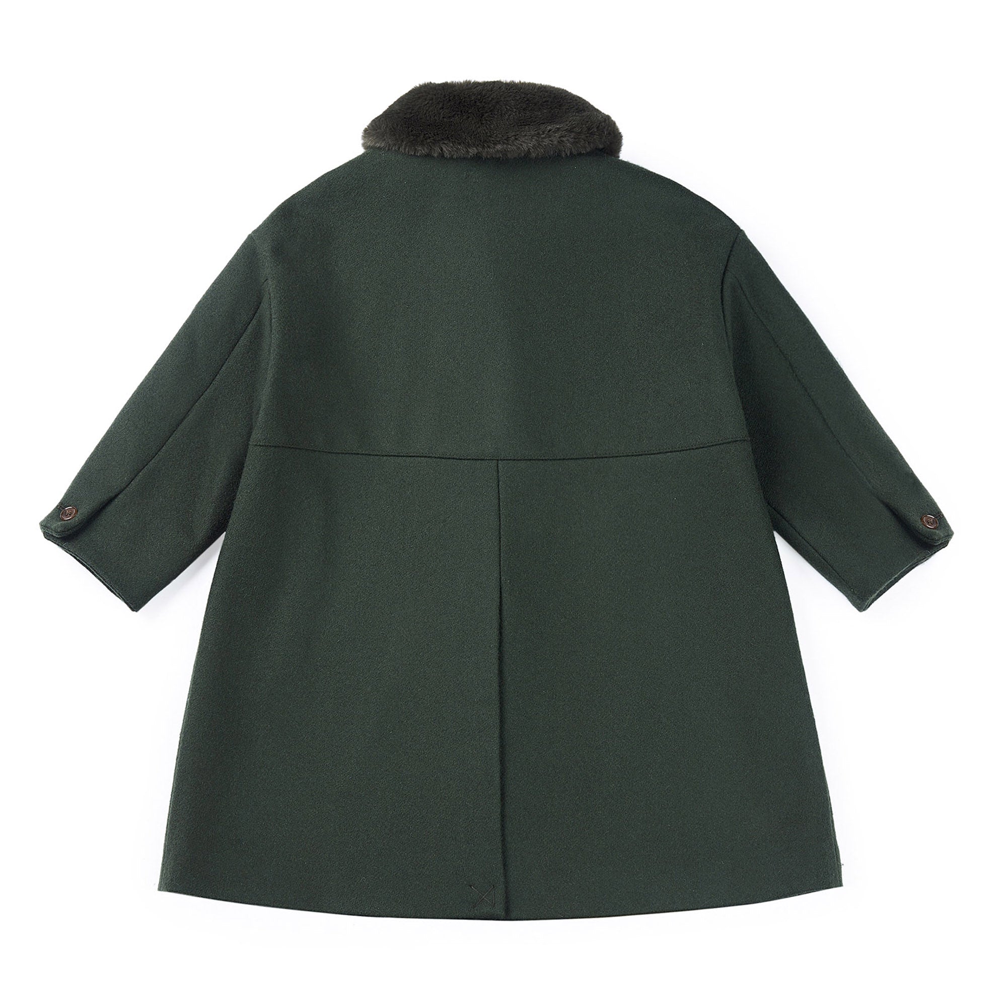 Boys & Girls Khaki Wool Coat