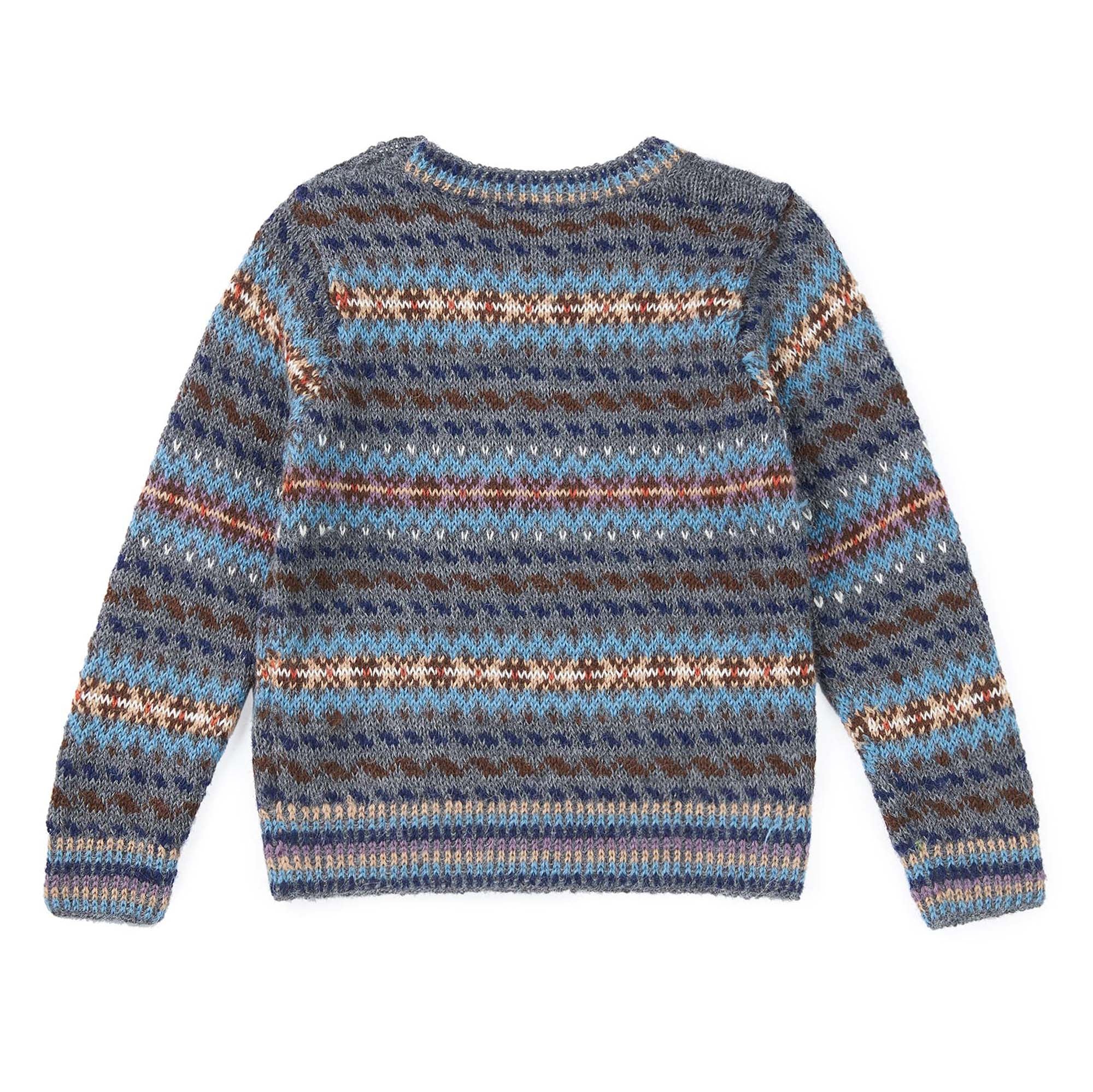 Boys & Girls Grey Alpaca Wool Sweater