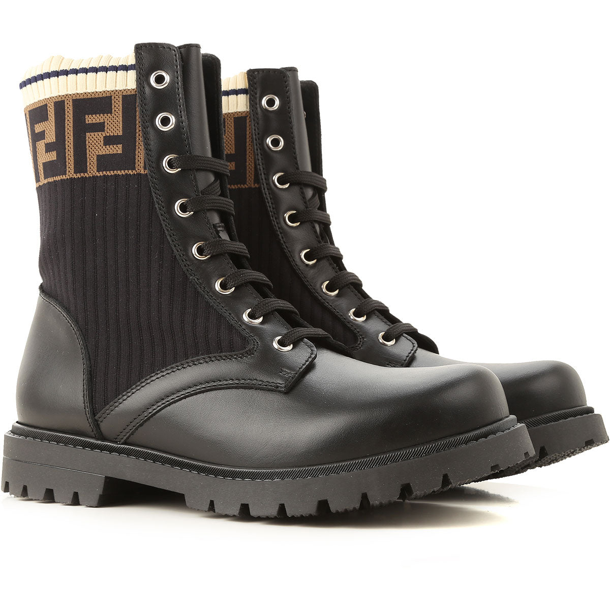 Boys & Girls Black FF Boots