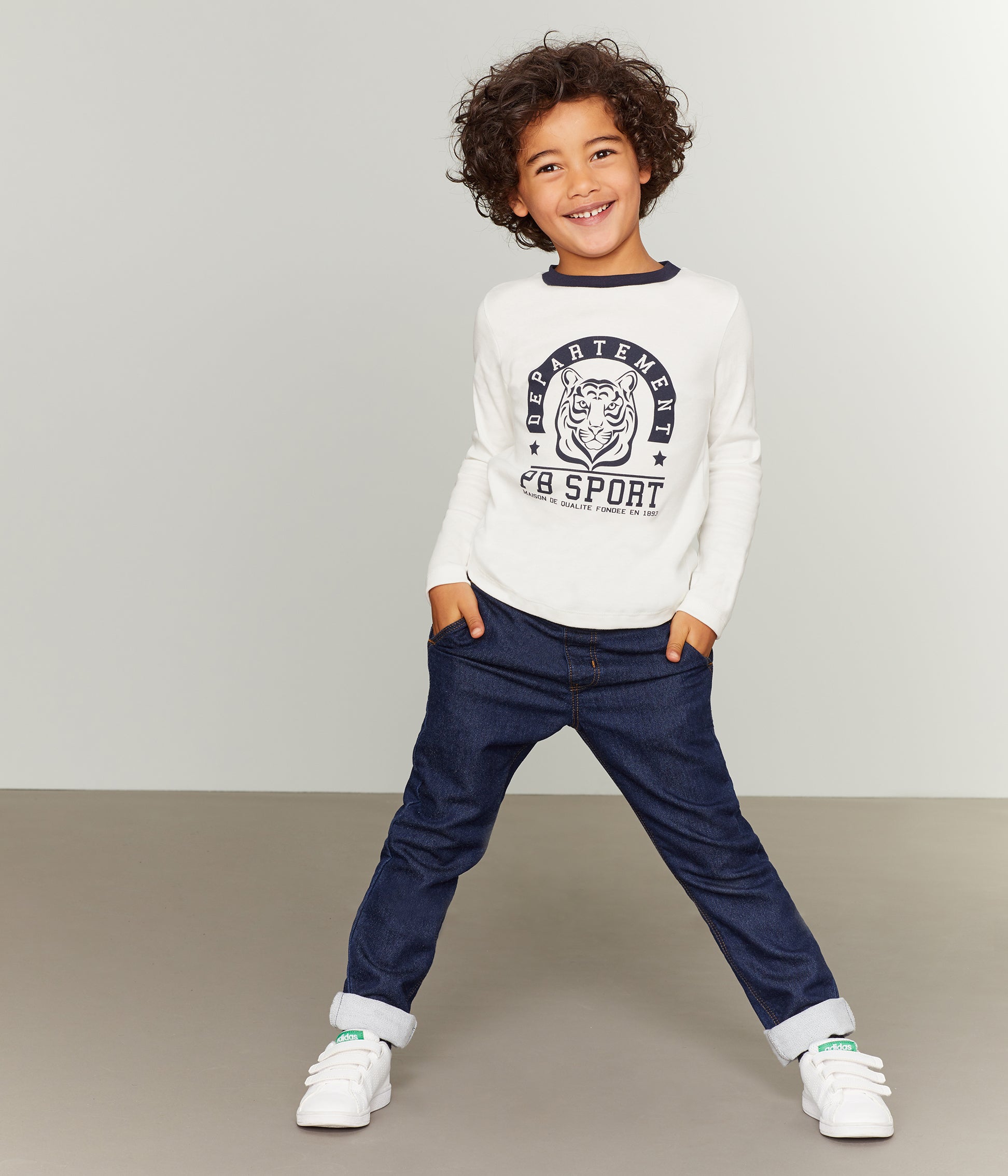 Boys White Logo Shirt