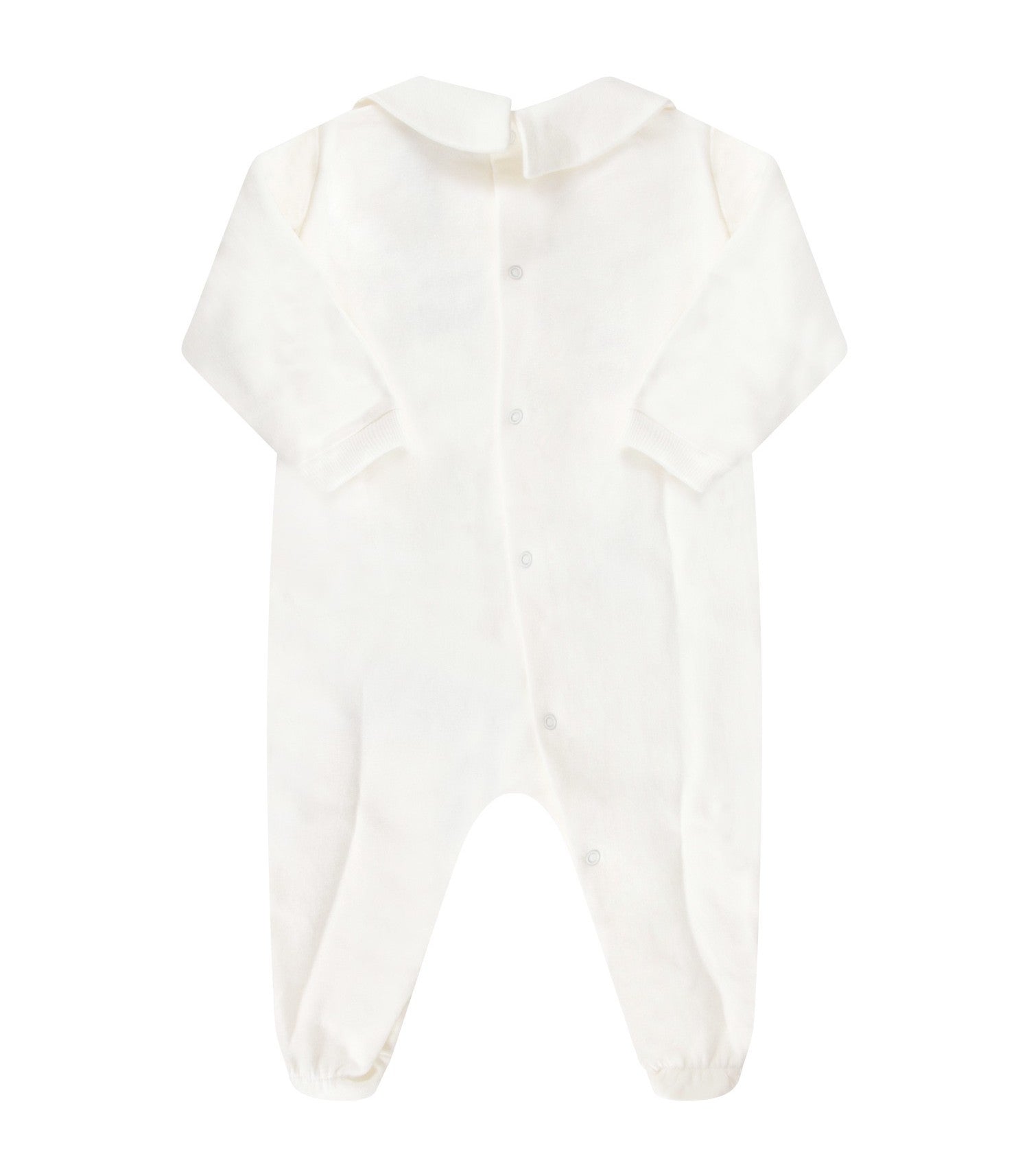 Baby Boys & Girls White Clouds Cotton Babysuit