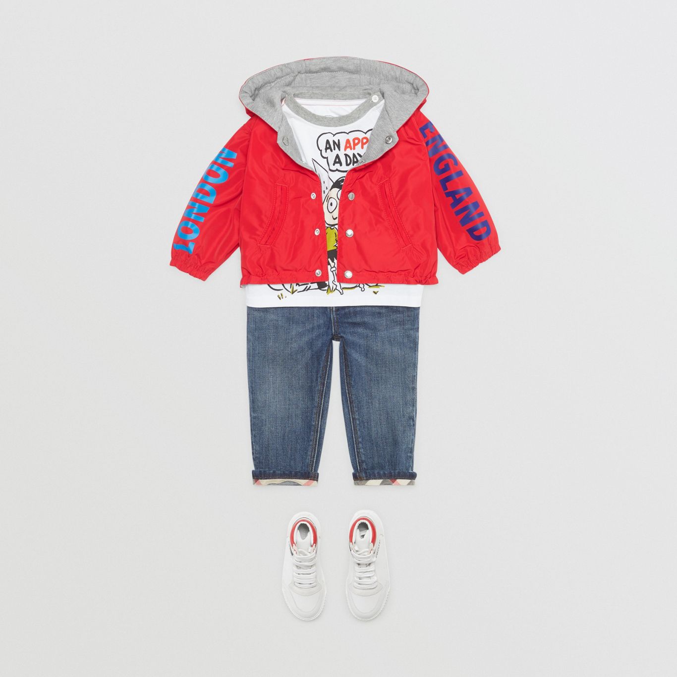 Baby Boys Bright Red Logo Jacket