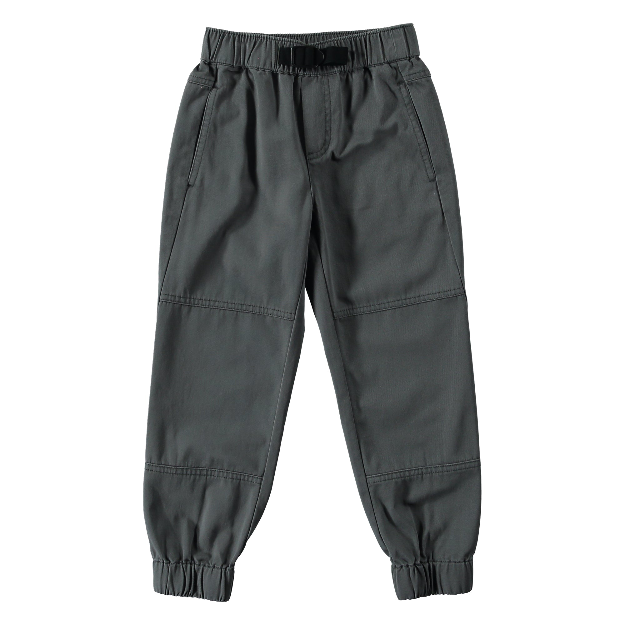 Boys Dark Grey Cotton Trousers