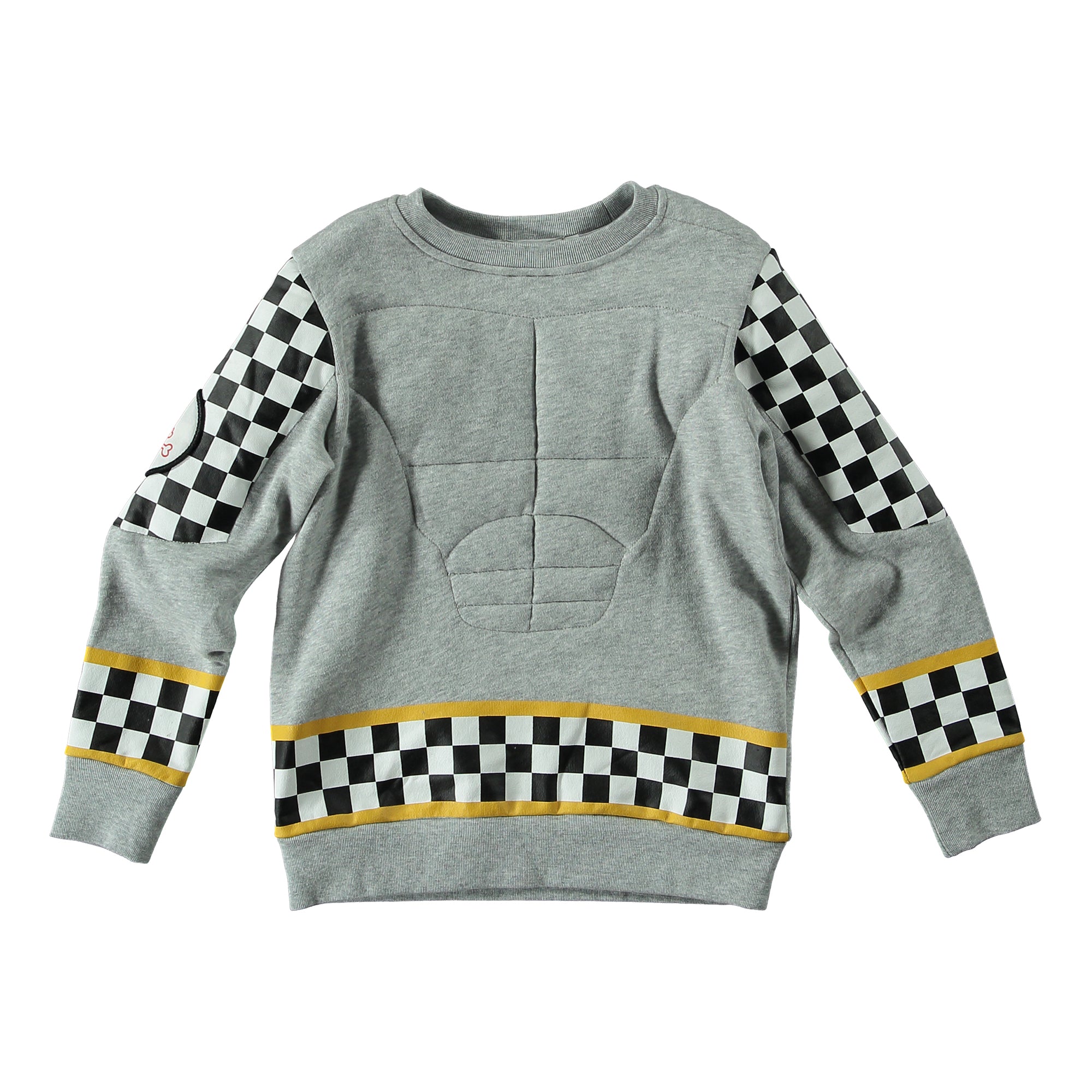 Boys Grey Cotton Rowbow Sweatshirt