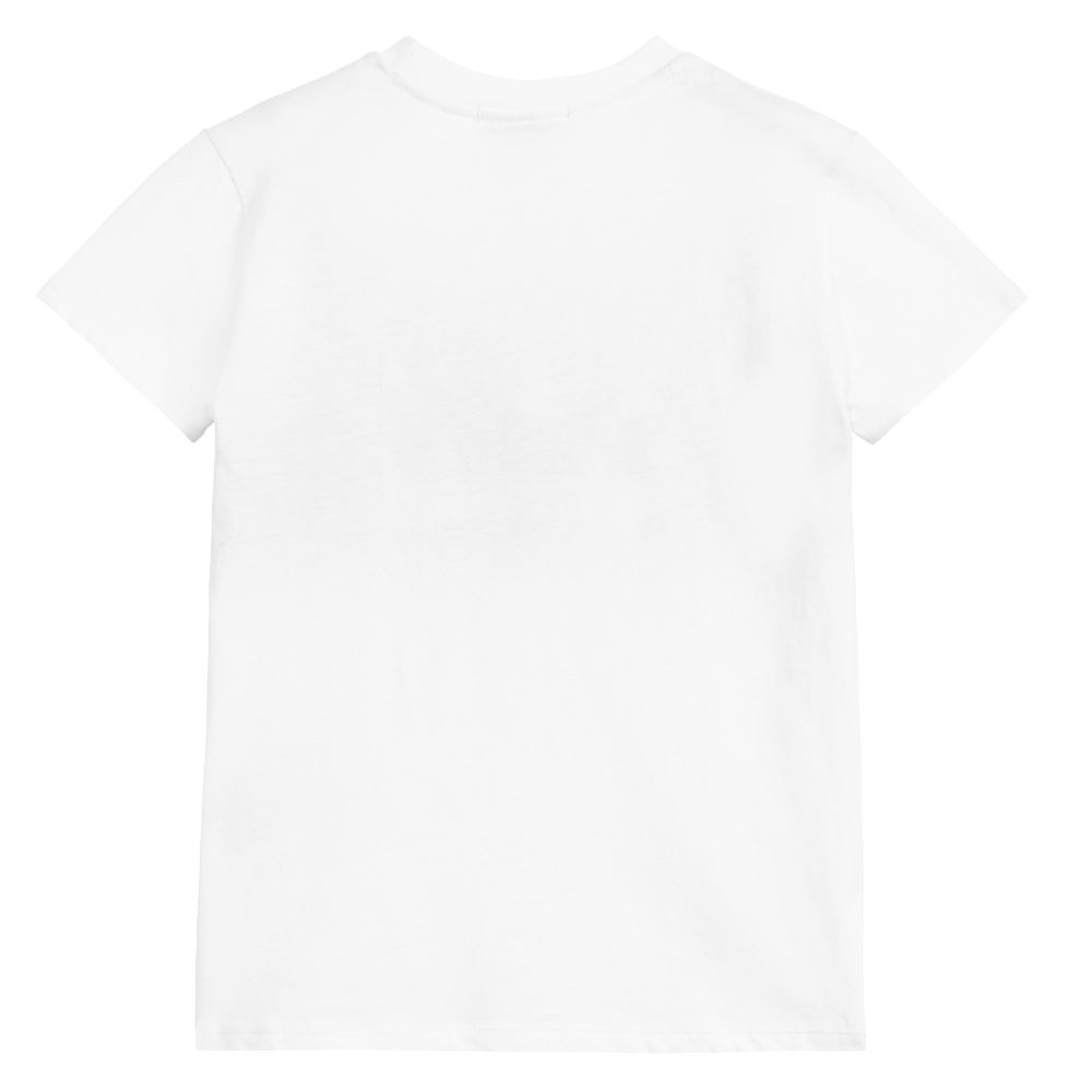 Boys White Cotton Jersey