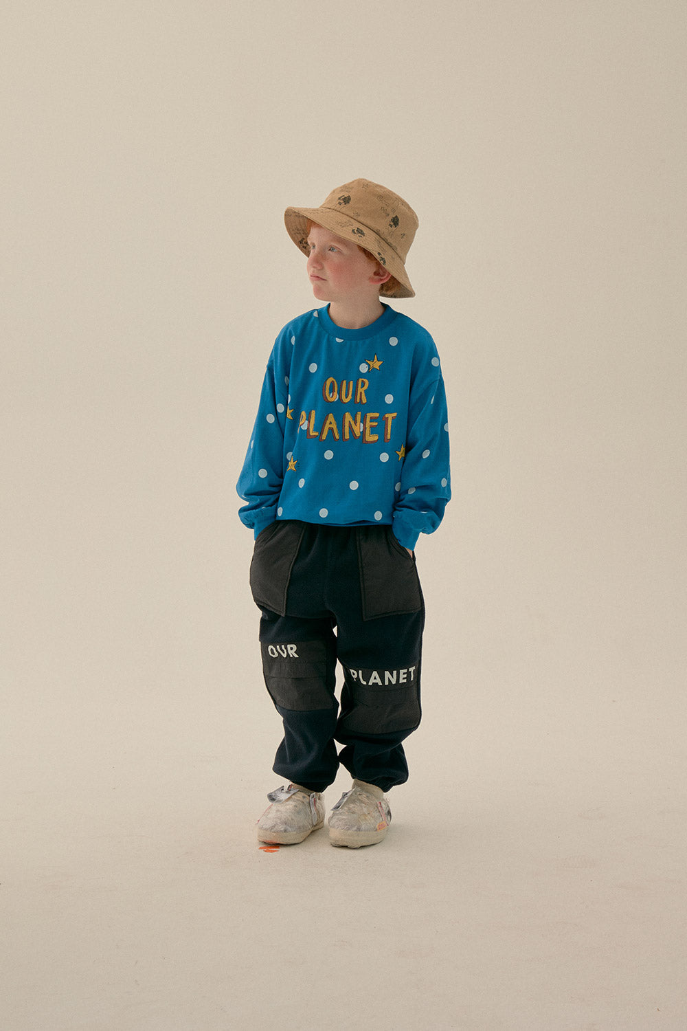 Boys & Girls Blue Reversible Cotton Sweatshirt