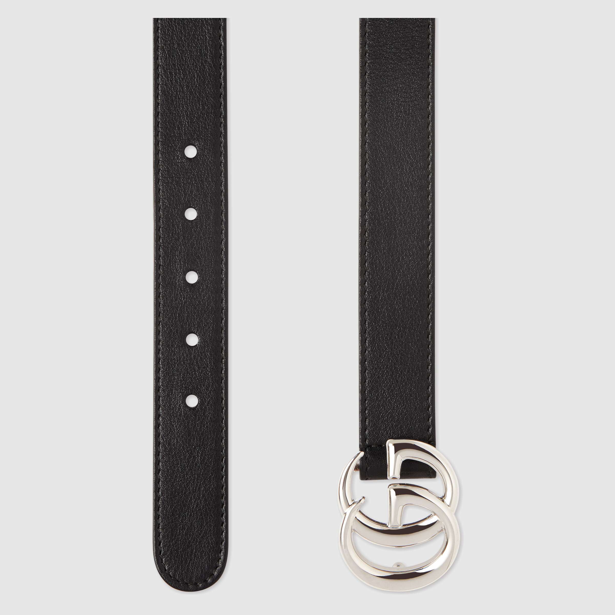 Boys & Girls Black Nero Calf Skin Belt