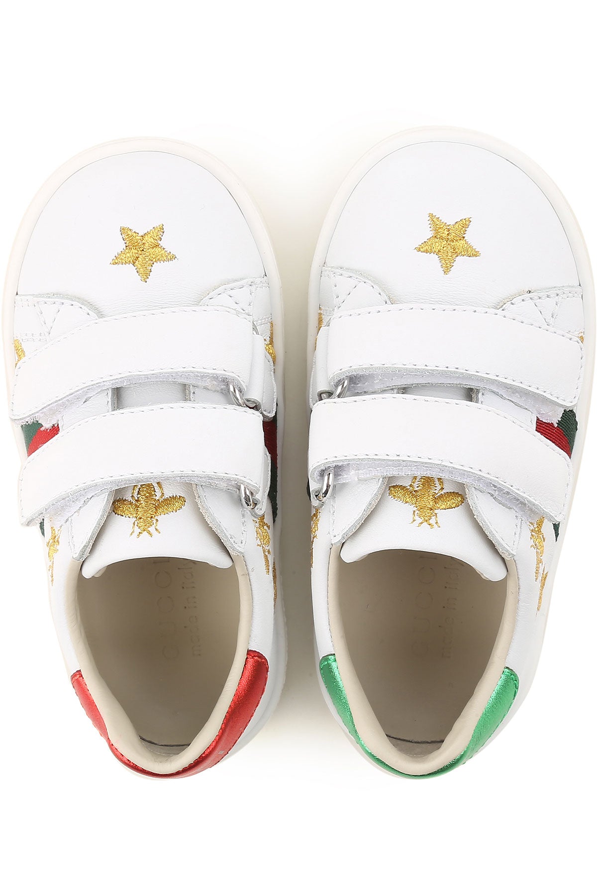 Baby Boys & Girls White Calf Skin Sneakers