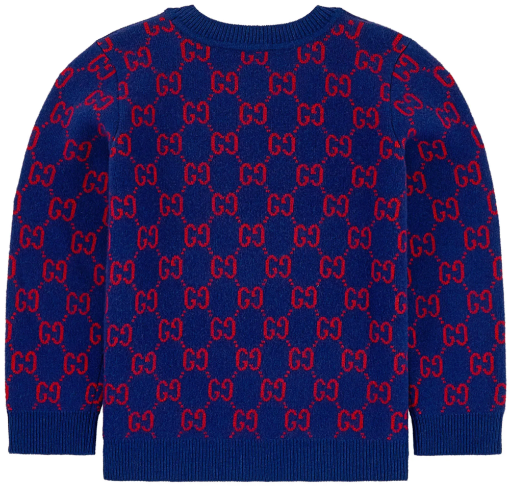 Boys & Girls Inchiostro GG Wool Knit Jomper