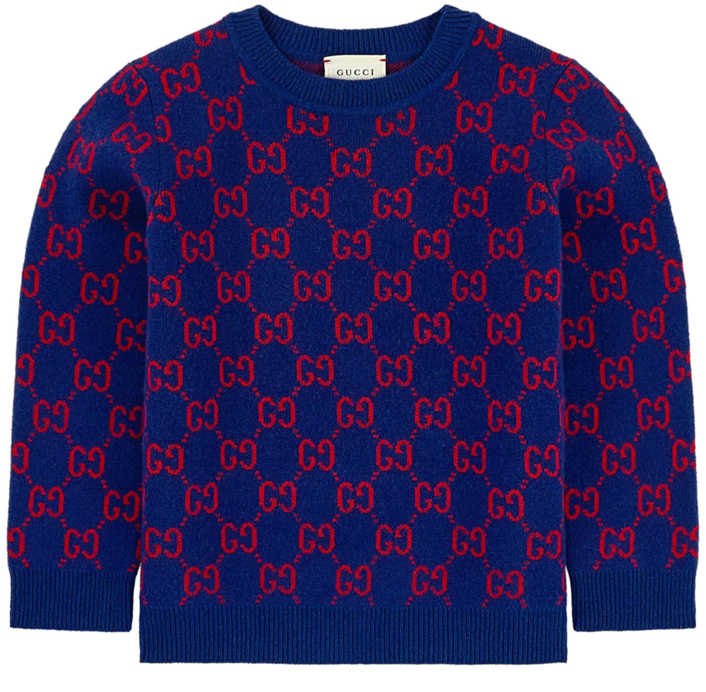 Boys & Girls Inchiostro GG Wool Knit Jomper