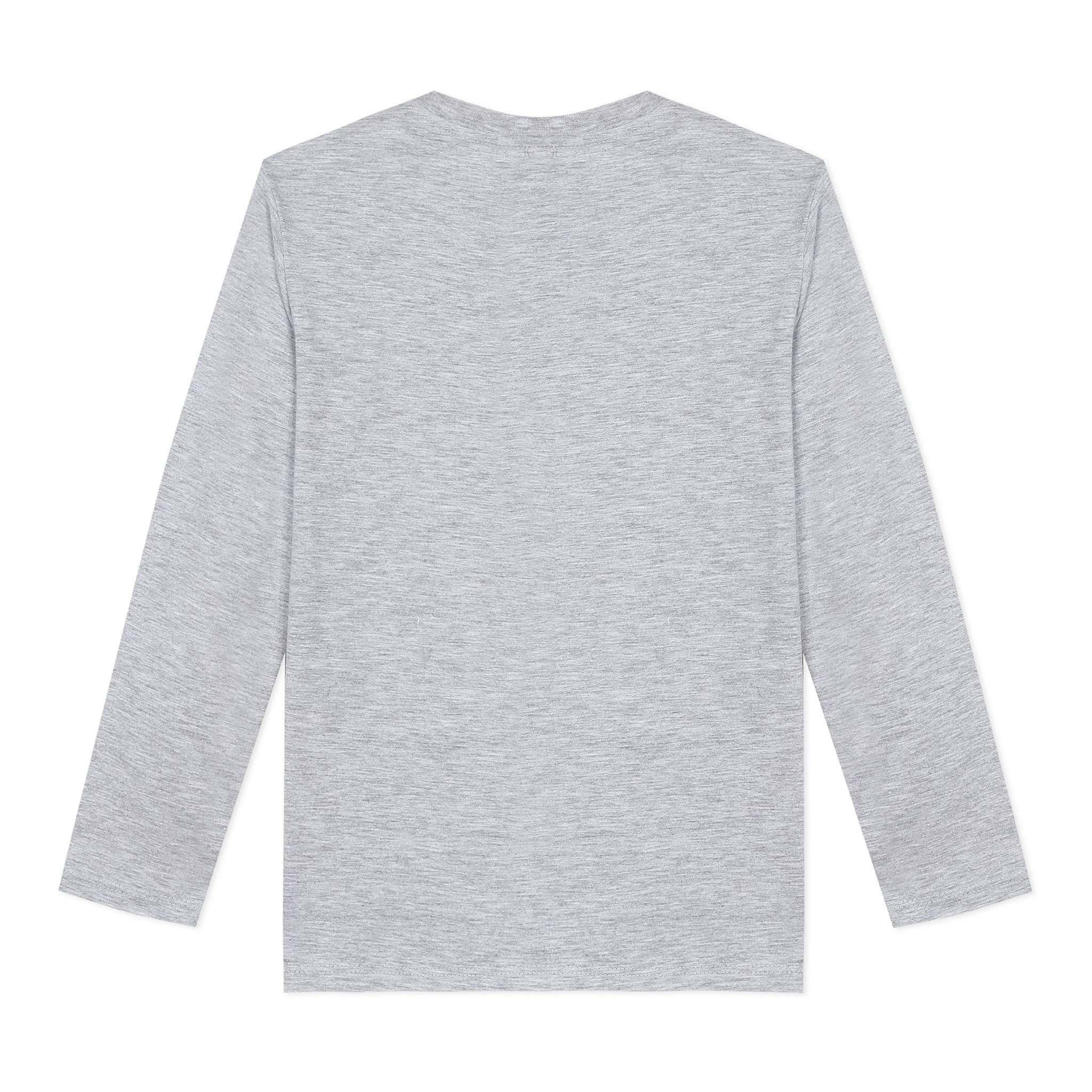 Boys Marl Grey Print T-Shirt