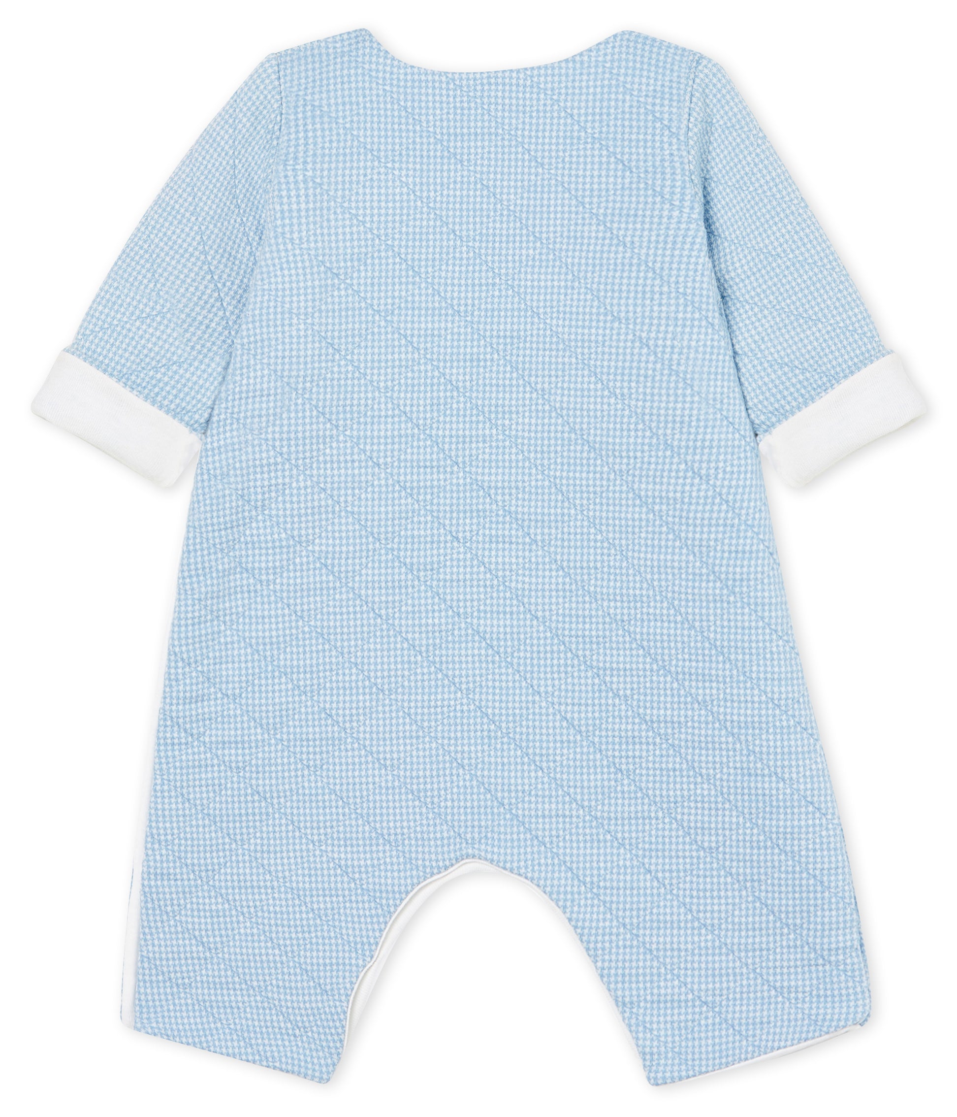 Baby Boys Light Blue Cotton Babysuit