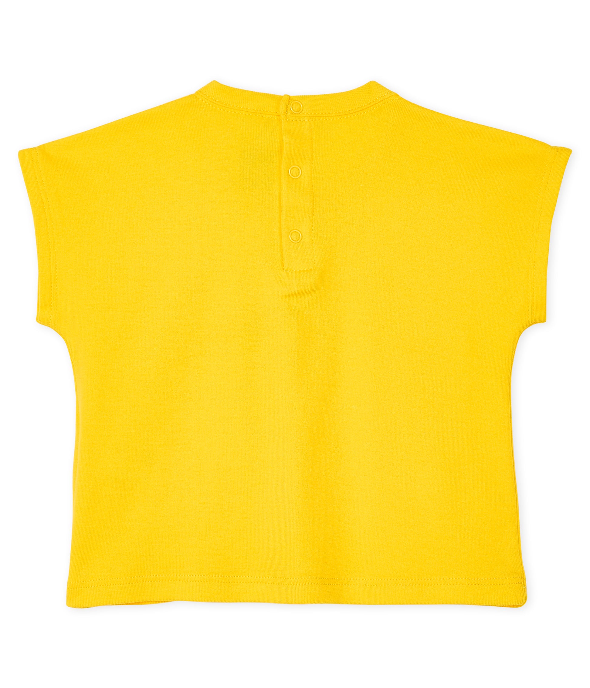 Baby Boys Yellow Cotton T-shirt