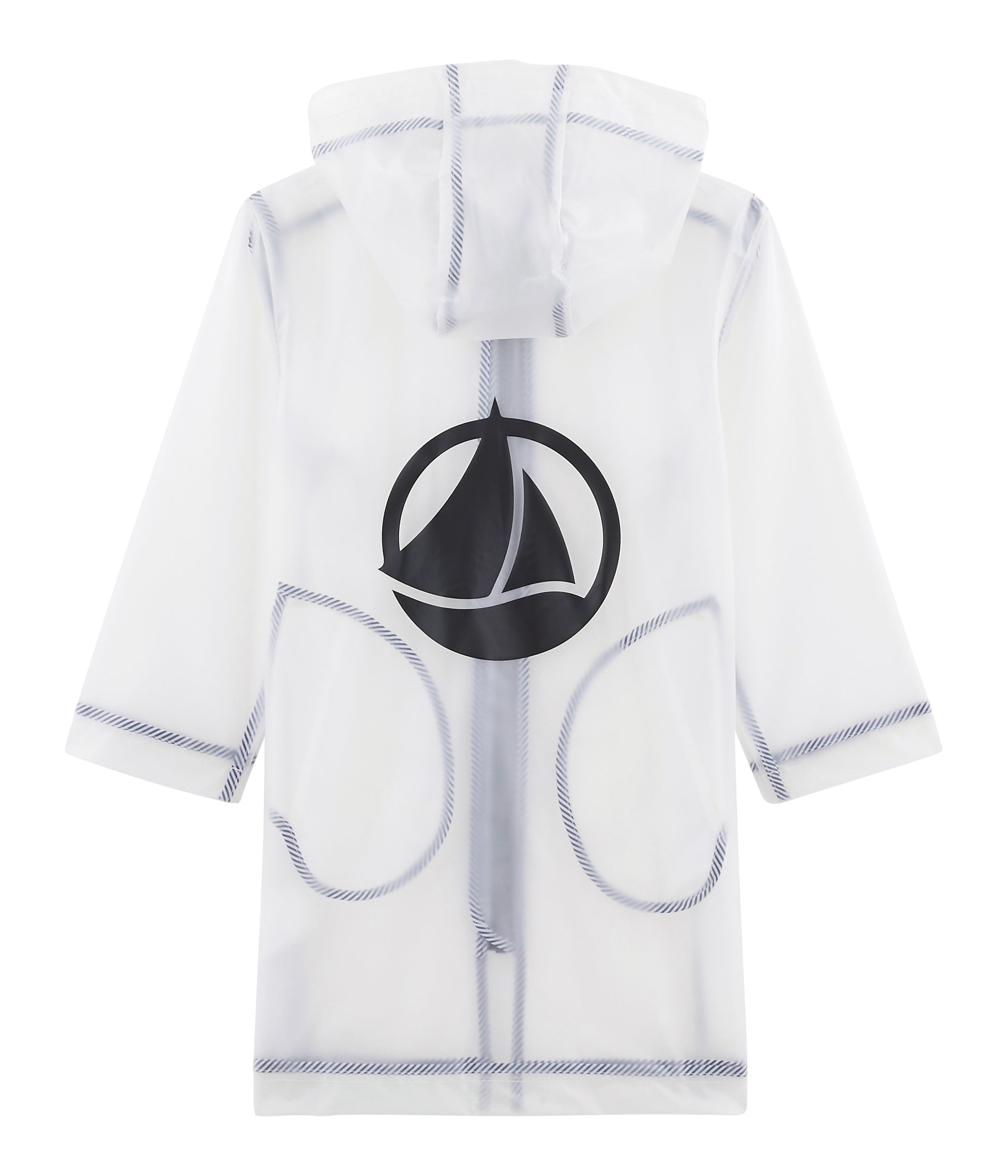 Boys Transparent Zip-up Raincoat