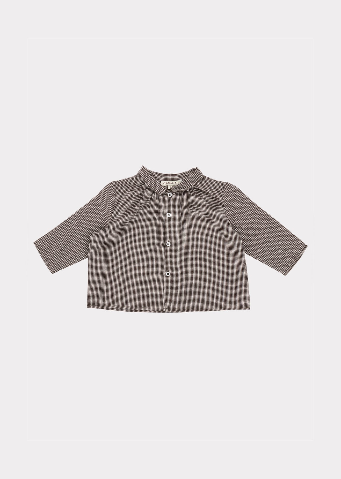 Baby Boys Microcheck Raven Shirt