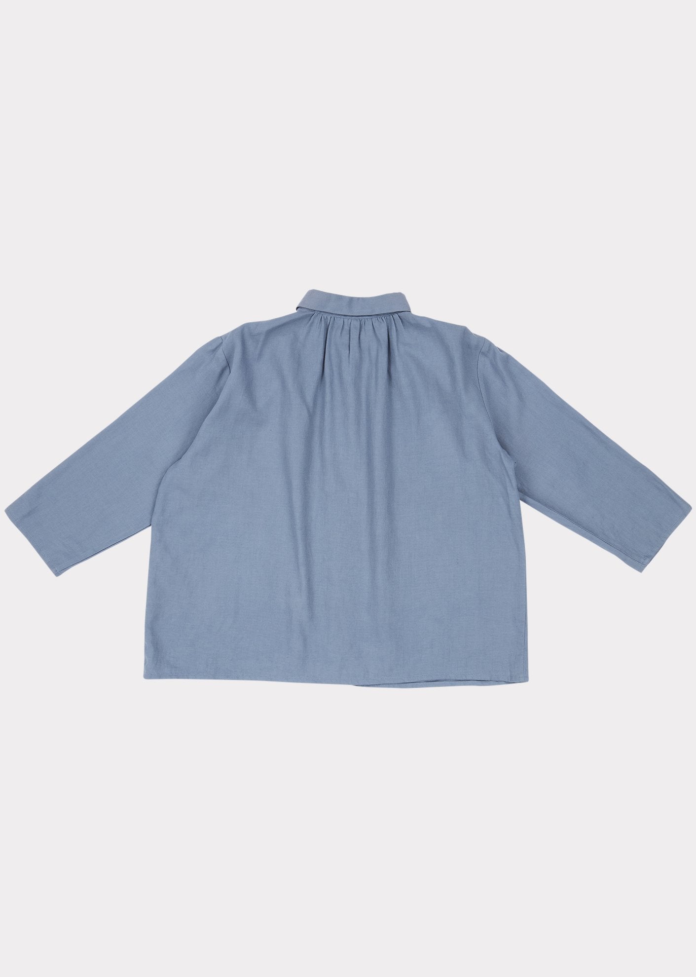 Boys & Girls Blue Cotton Shirt