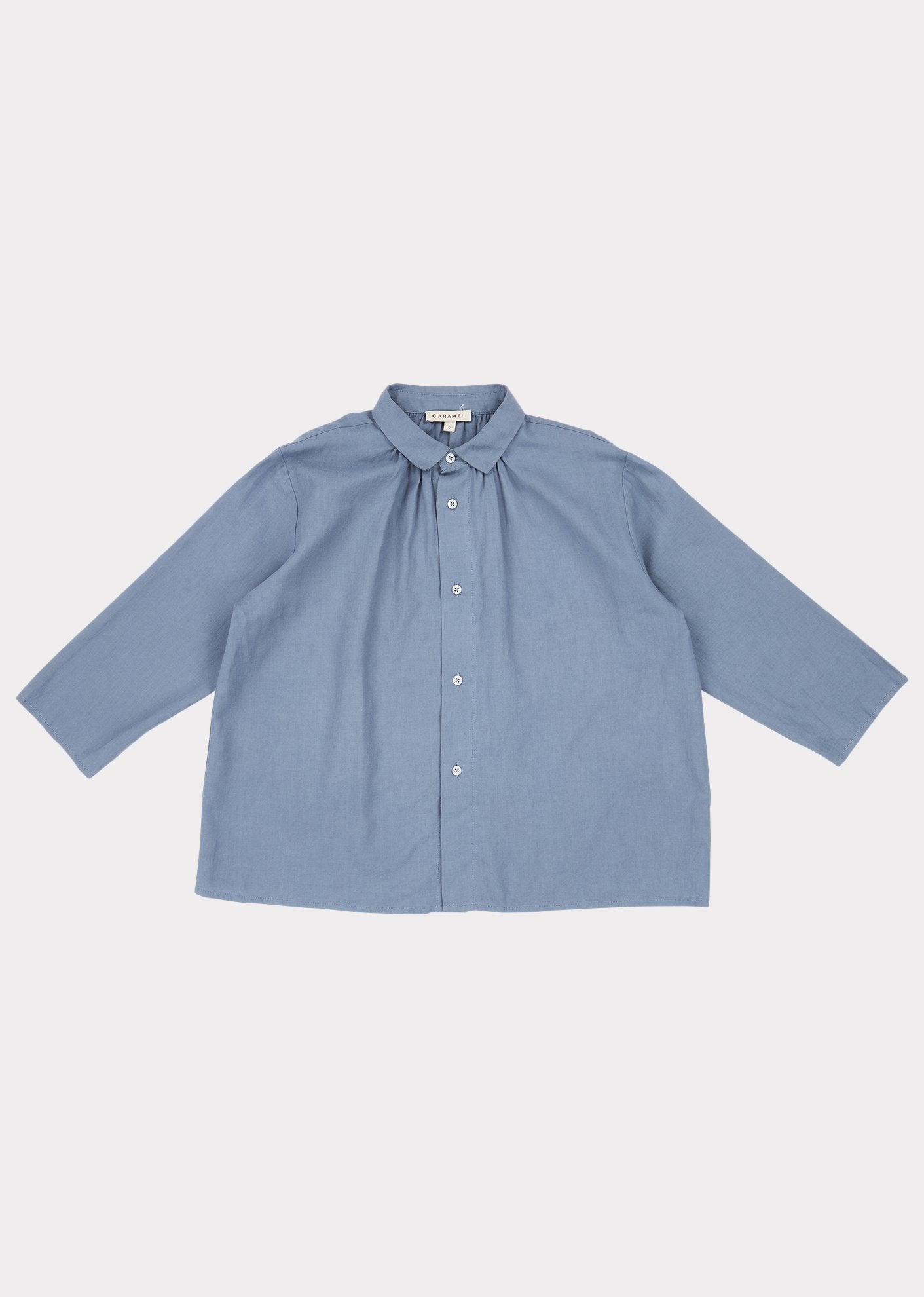 Boys & Girls Blue Cotton Shirt