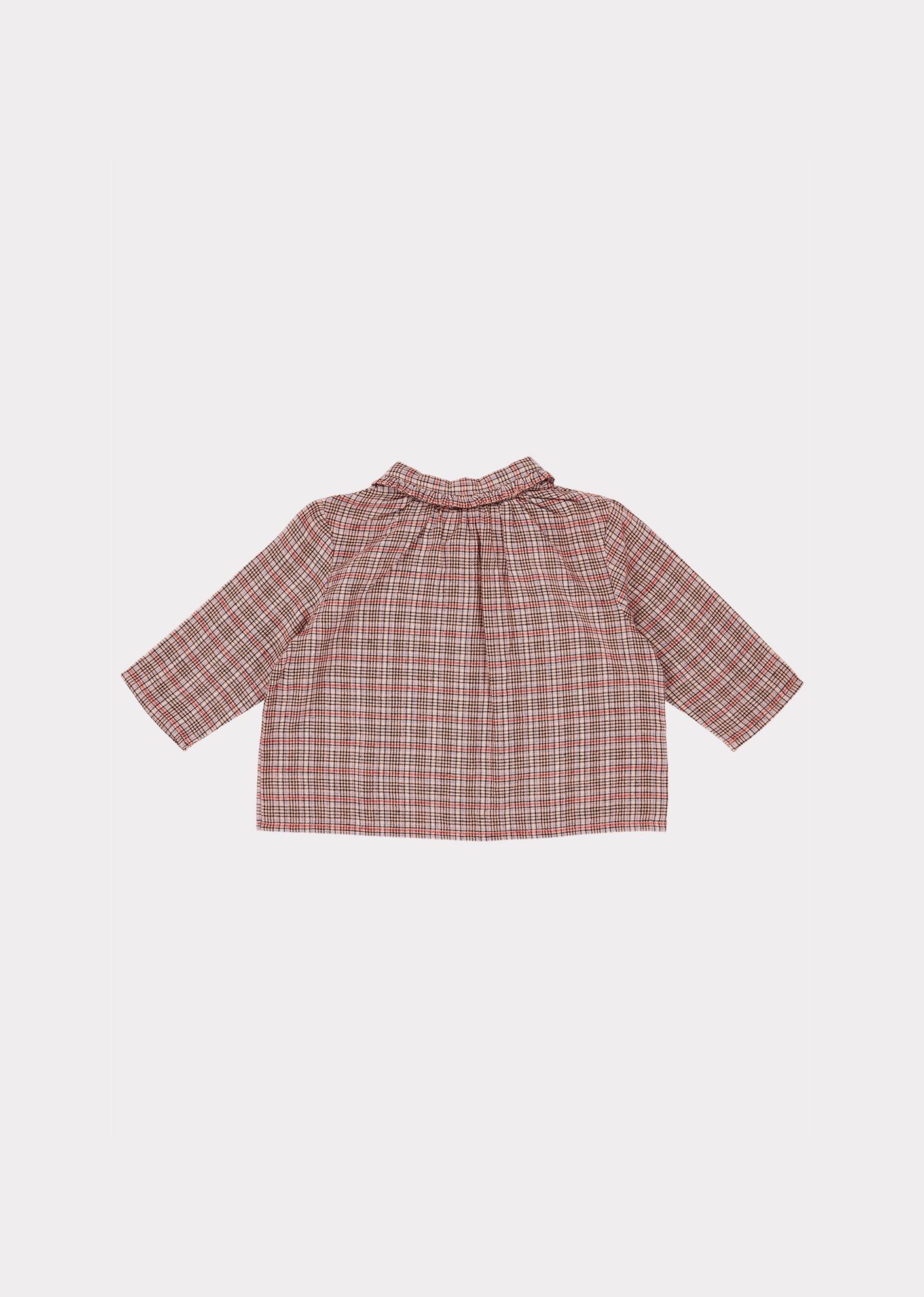 Baby Boys & Girls Pink Check Cotton Shirt