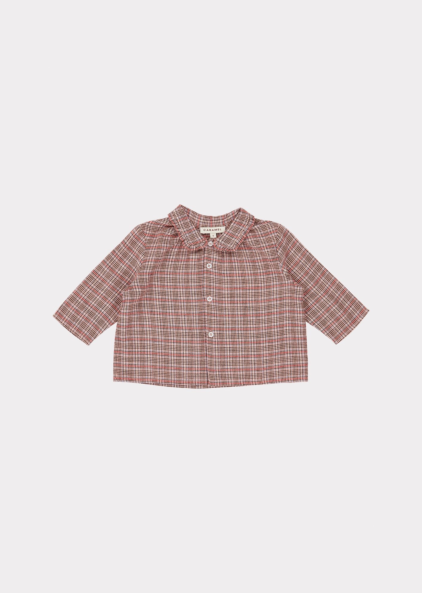 Baby Boys & Girls Pink Check Cotton Shirt