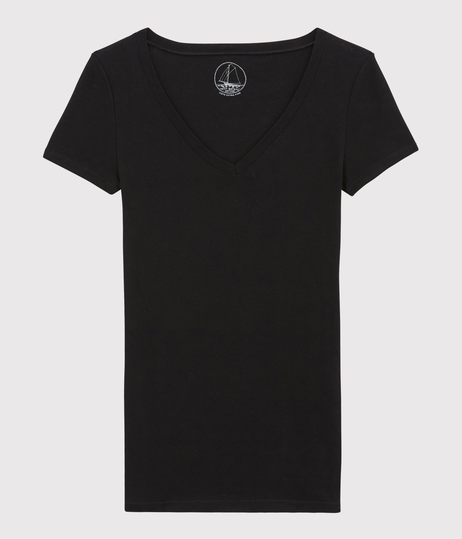 Girls Black Cotton T-Shirt