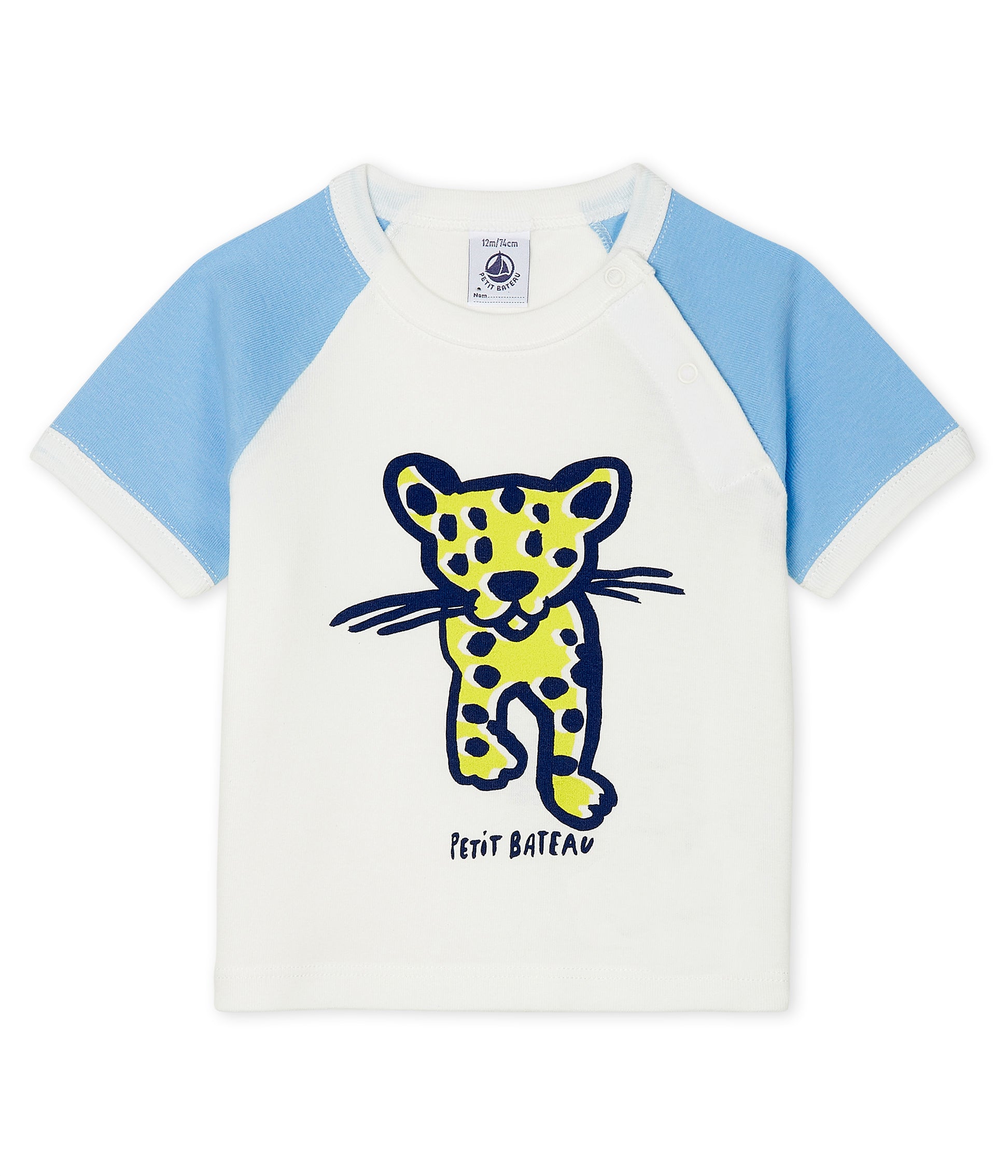 Baby Boys White Cotton T-shirt