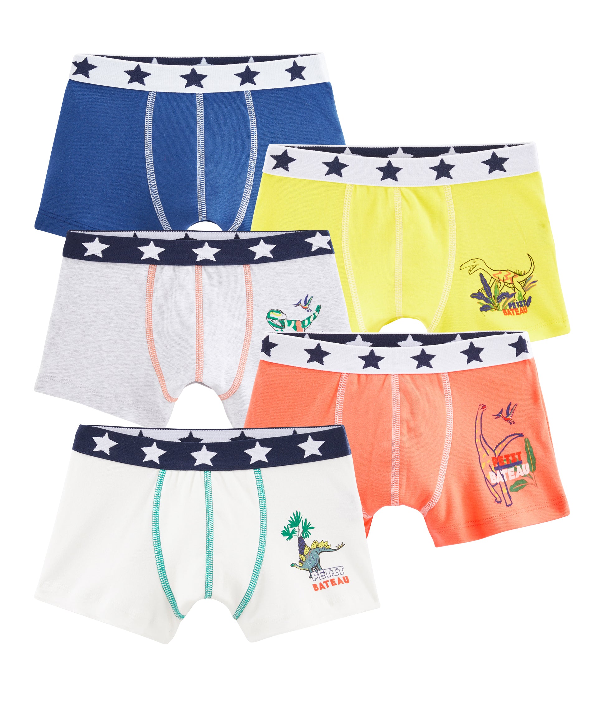 Boys Multicolor Cotton Underwear Set (5 Pack)