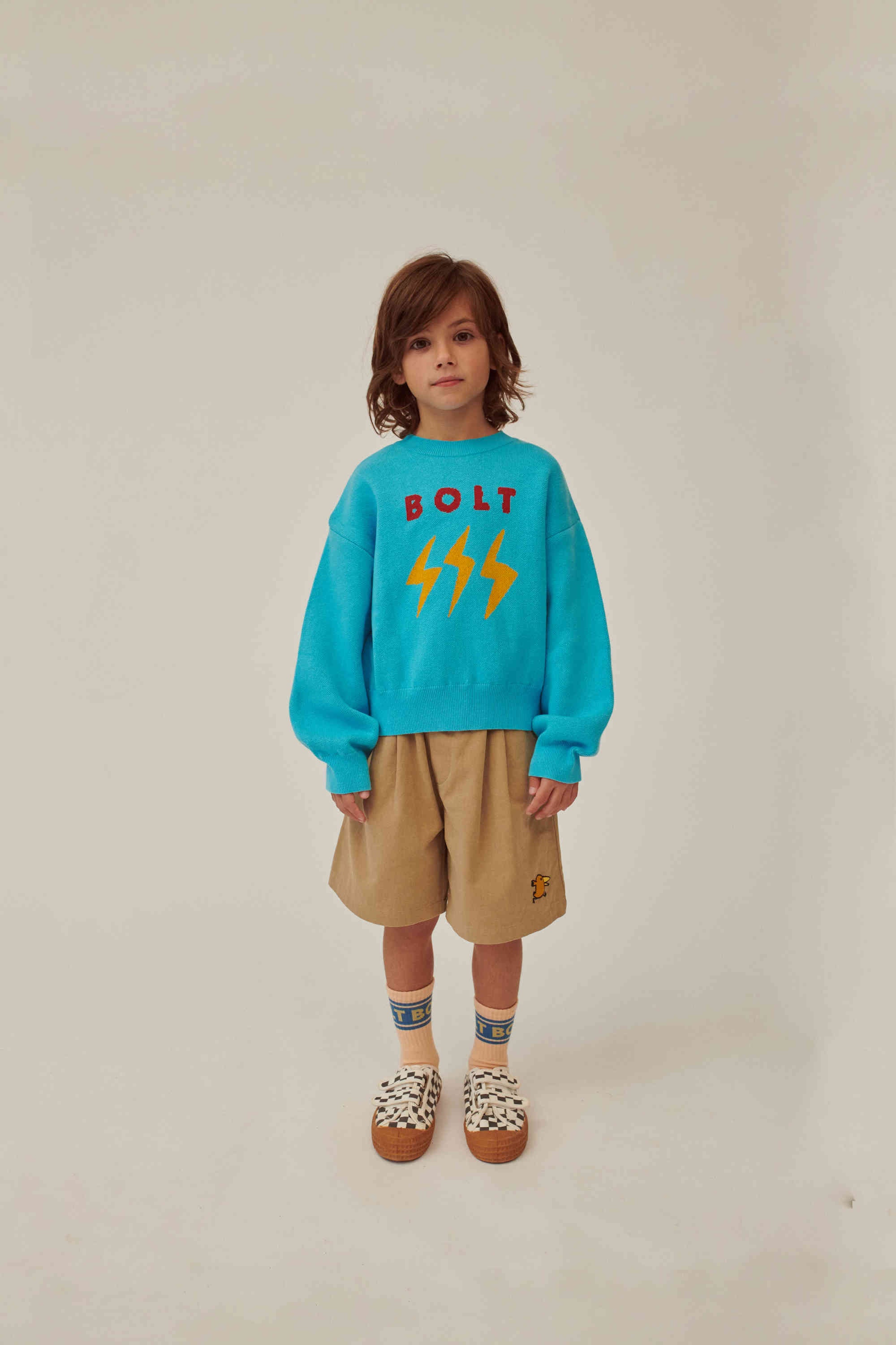 Boys & Girls Beige Cotton Shorts