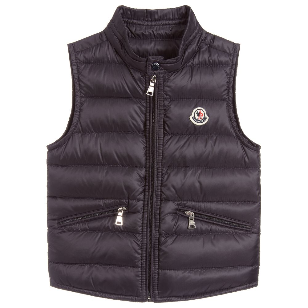 Boys Navy 'GUI' Padded Down Gilet