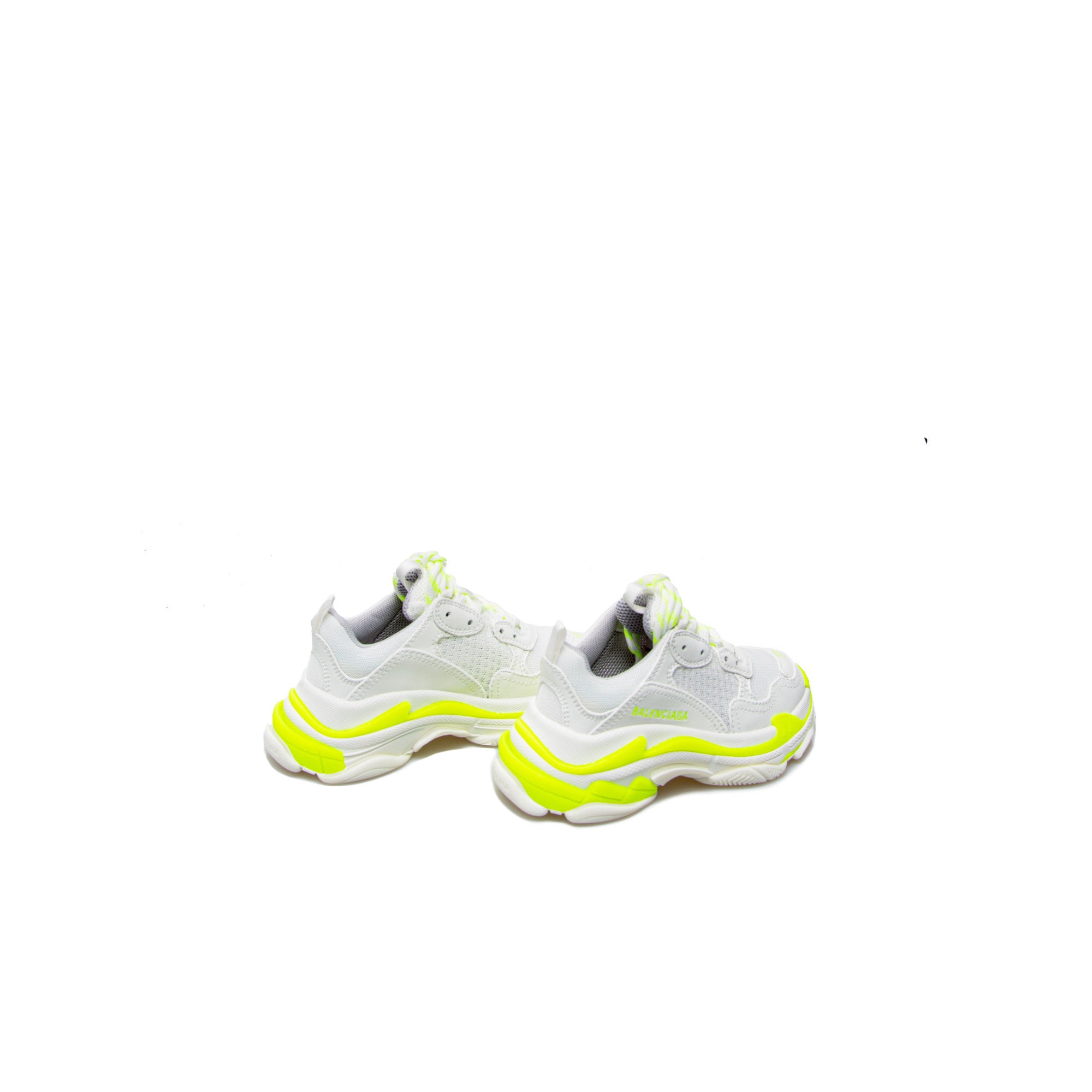 Boys & Girls Fluor Yellow Logo Shoes