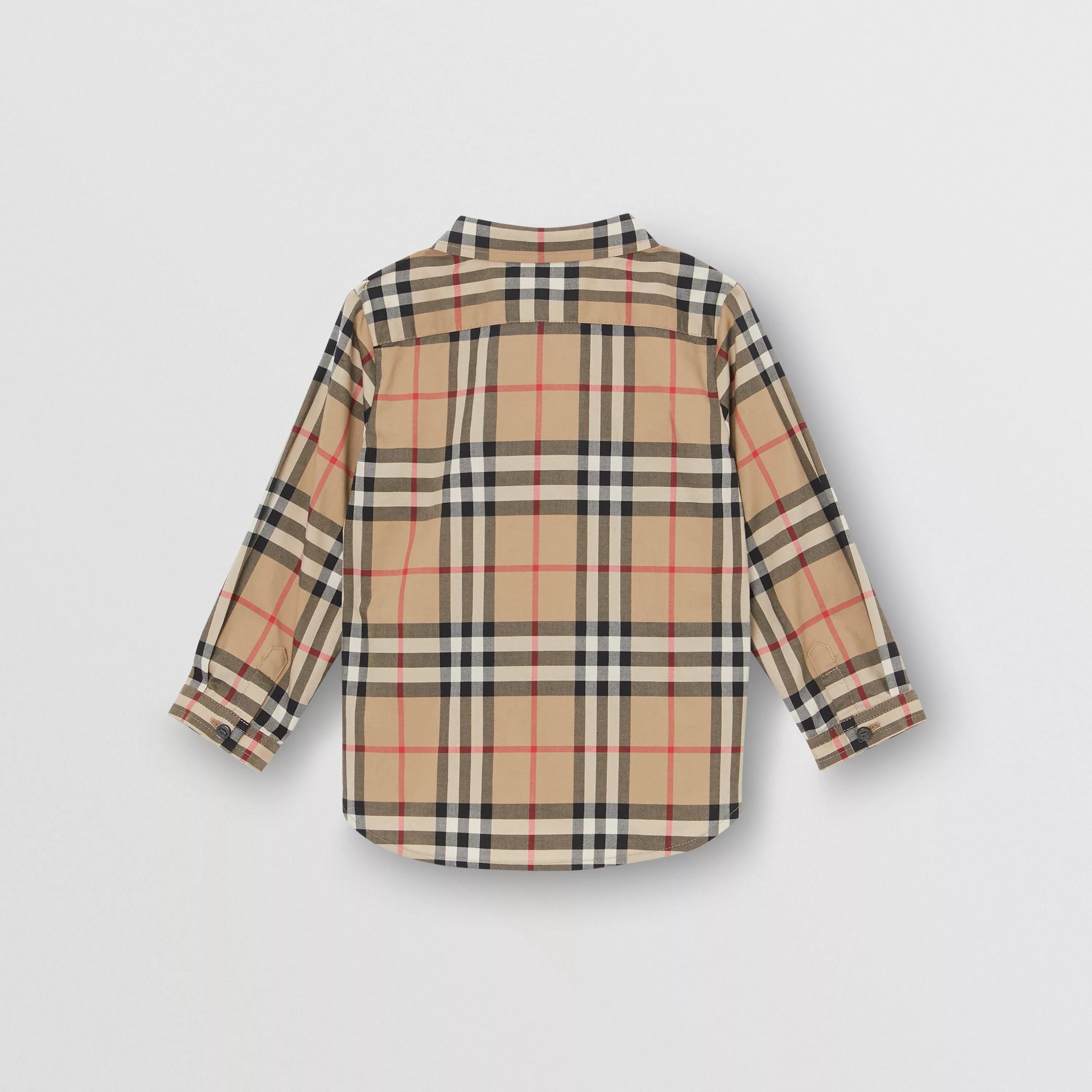 Baby Boys Beige Check Shirt