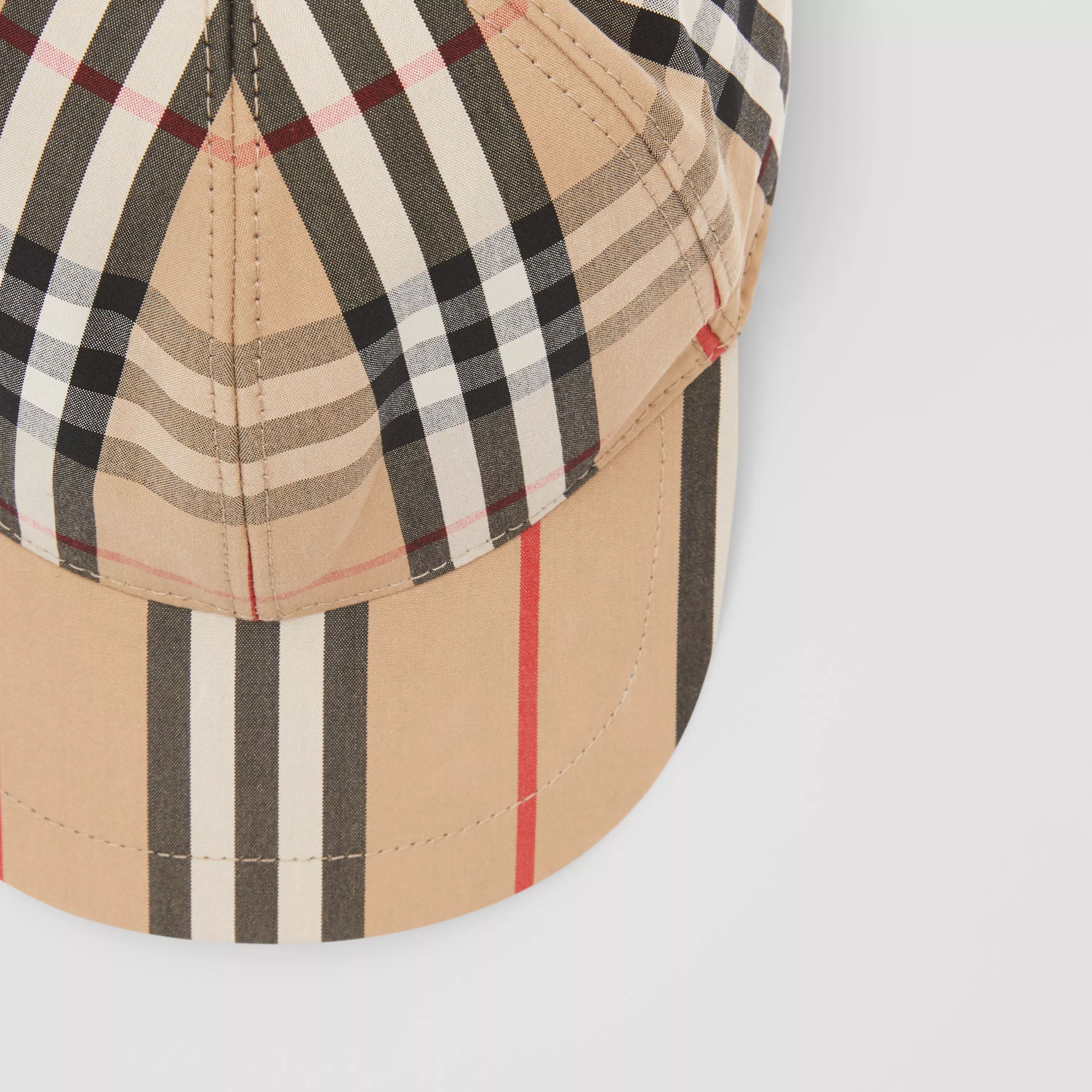 Boys & Girls Beige Check Cotton Cap