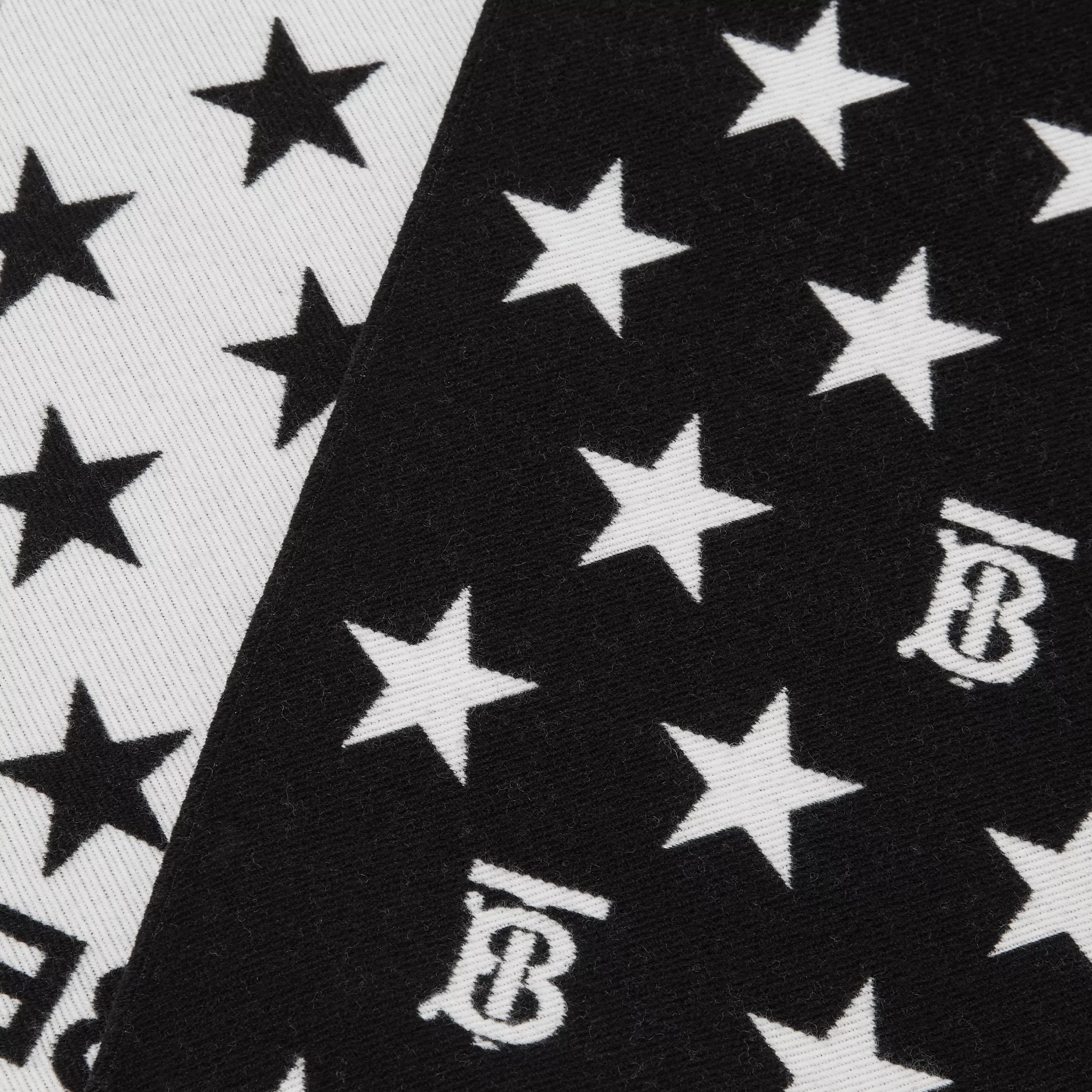 Boys & Girls Black Star Wool Scarf