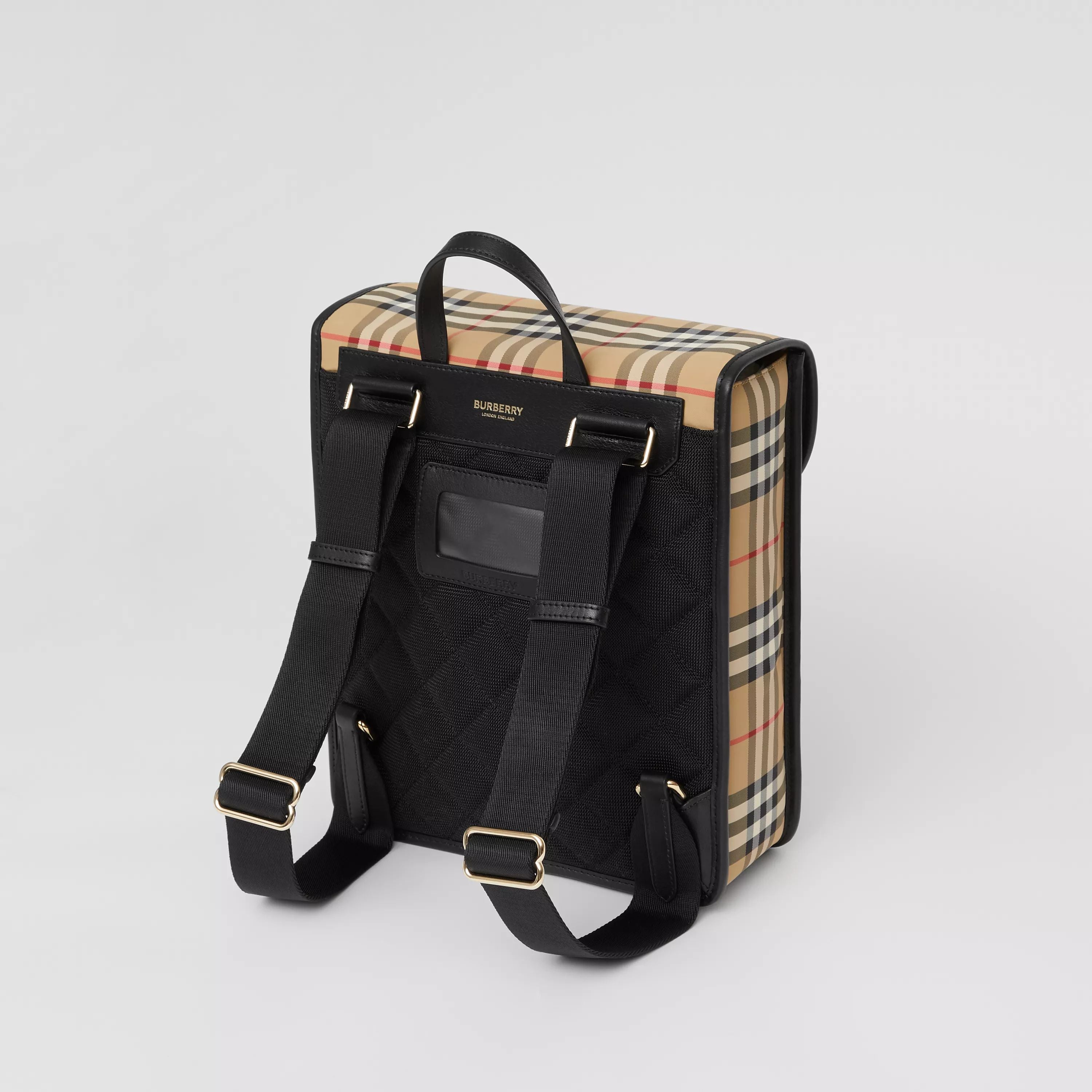 Boys & Girls Beige Check Backpack