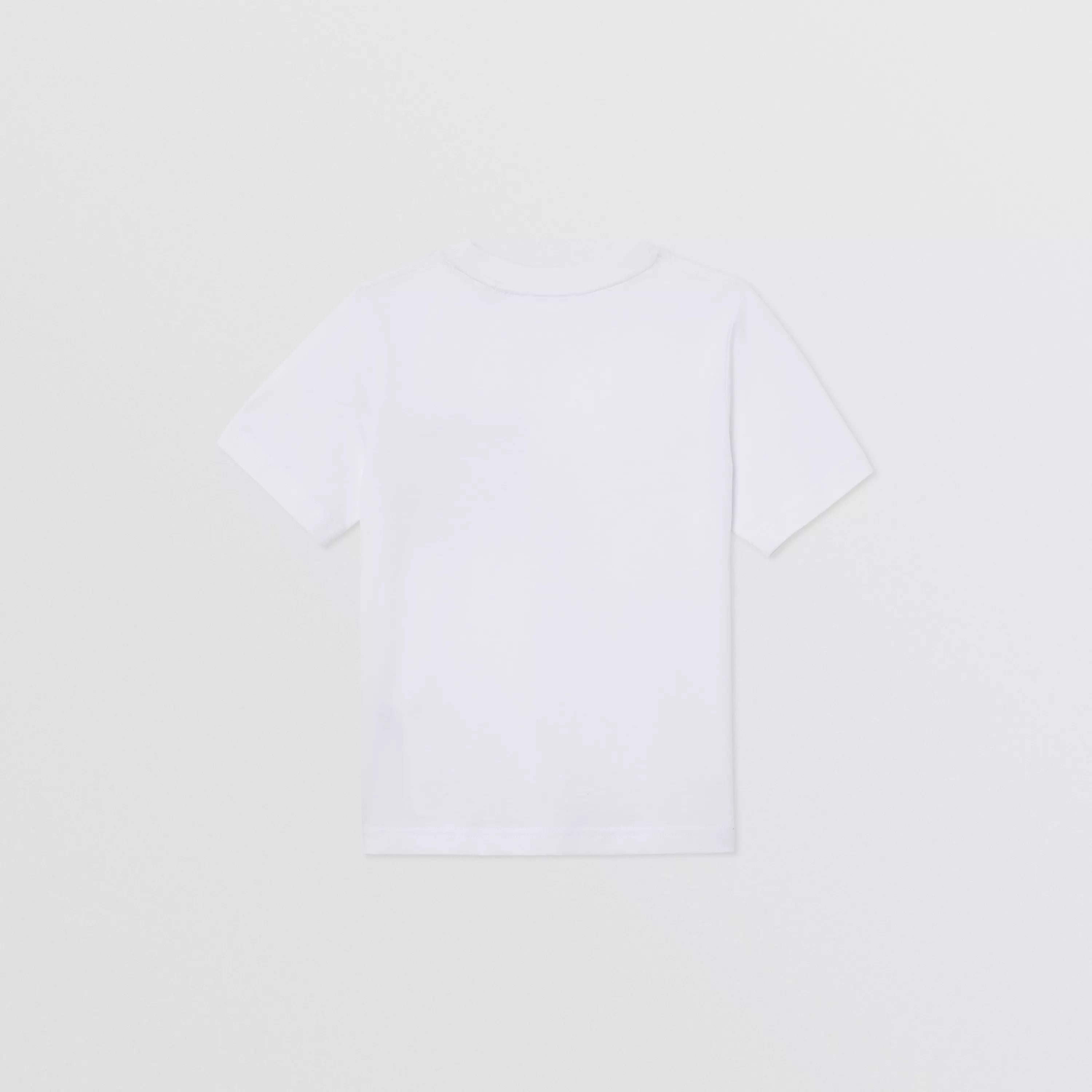 Boys White Cotton T-Shirt