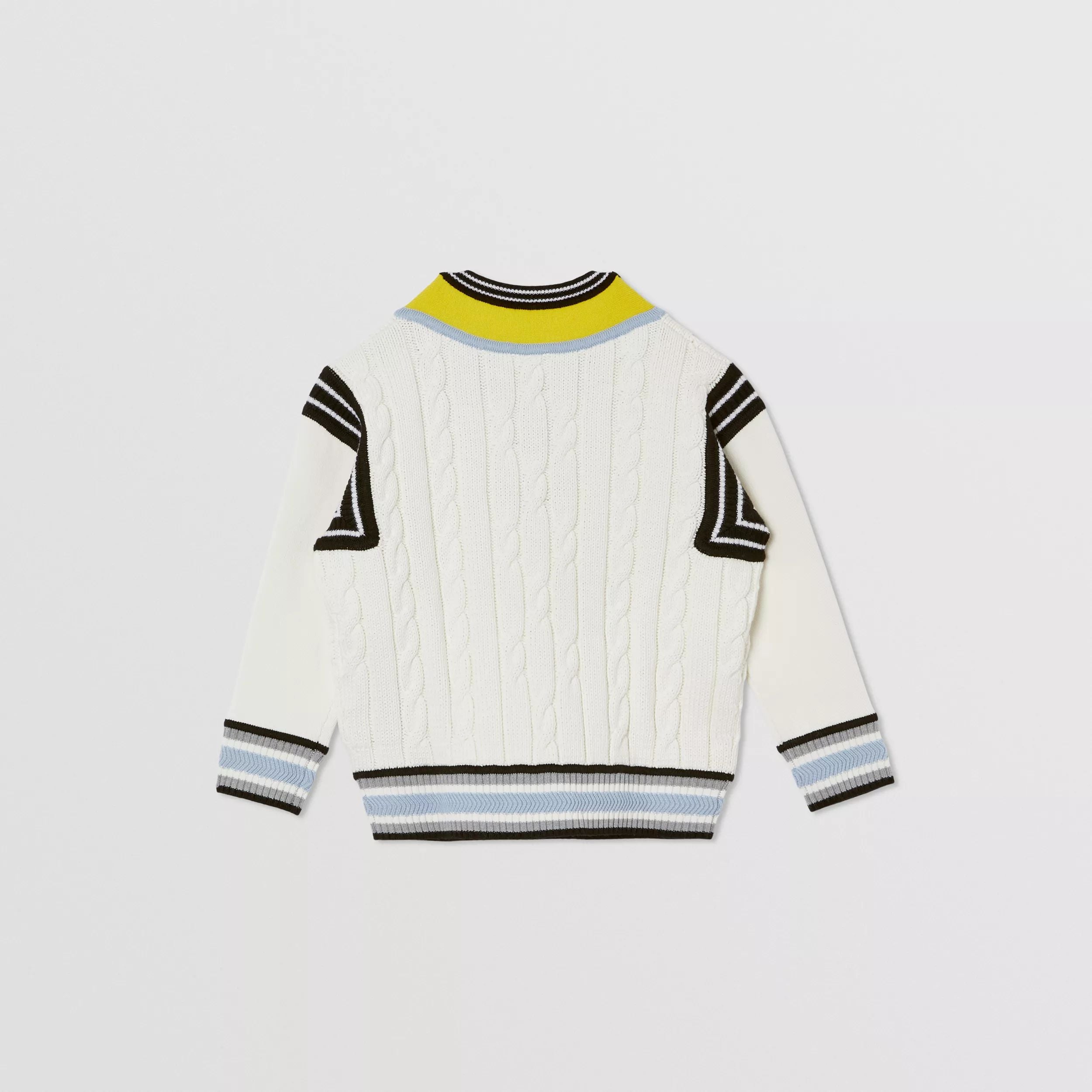 Boys White Logo Sweater