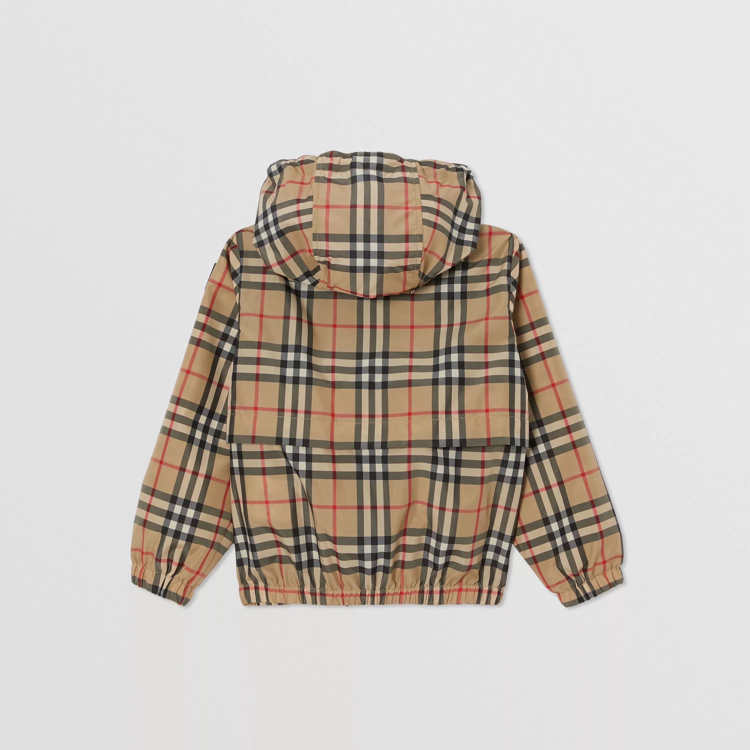 Boys Archive Beige Check Jacket