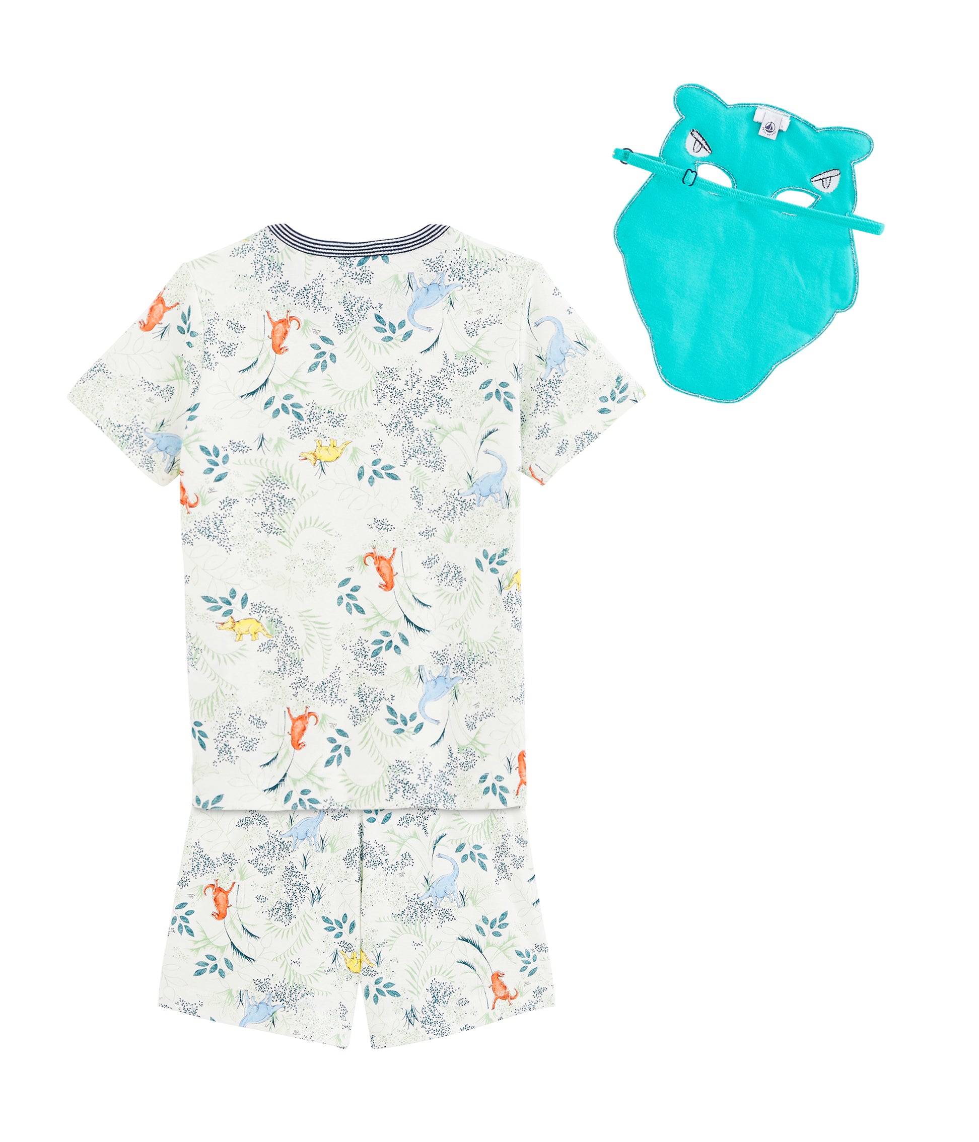 Boys White Printing Cotton Nightwear Set