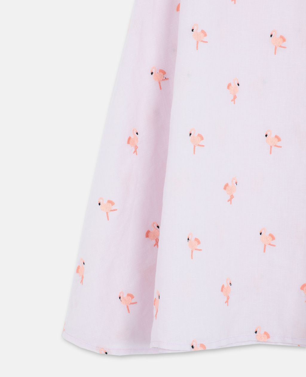 Girls Light Pink Flamingos Dress