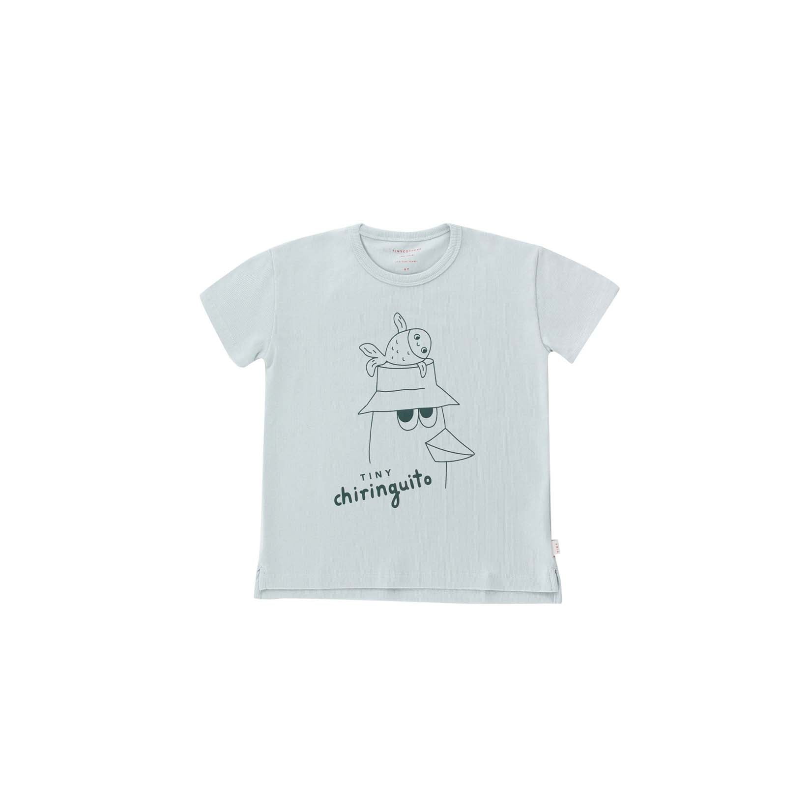 Boys & Girls Pale Grey Cotton T-Shirt