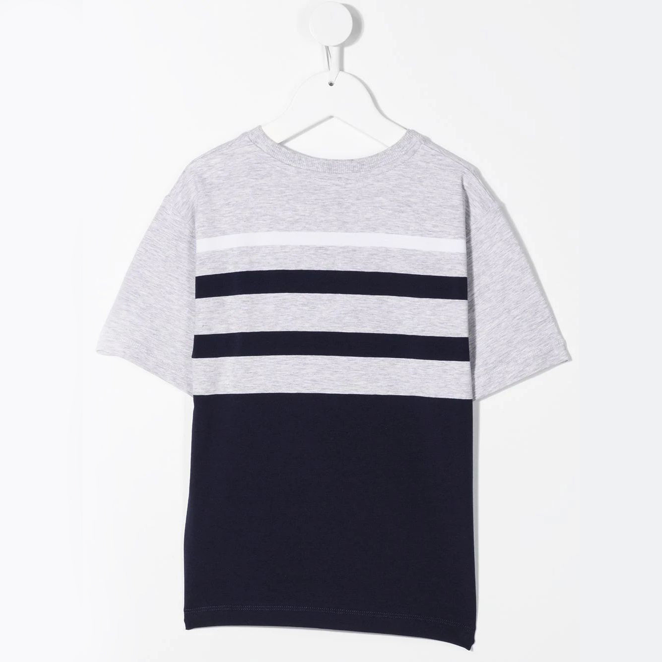 Boys & Girls Grey Logo Cotton T-Shirt