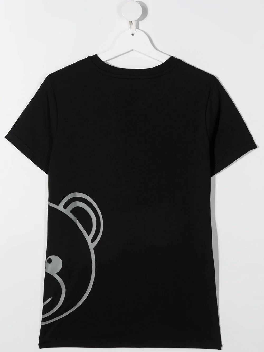 Boys & Girls Black Cotton T-Shirt